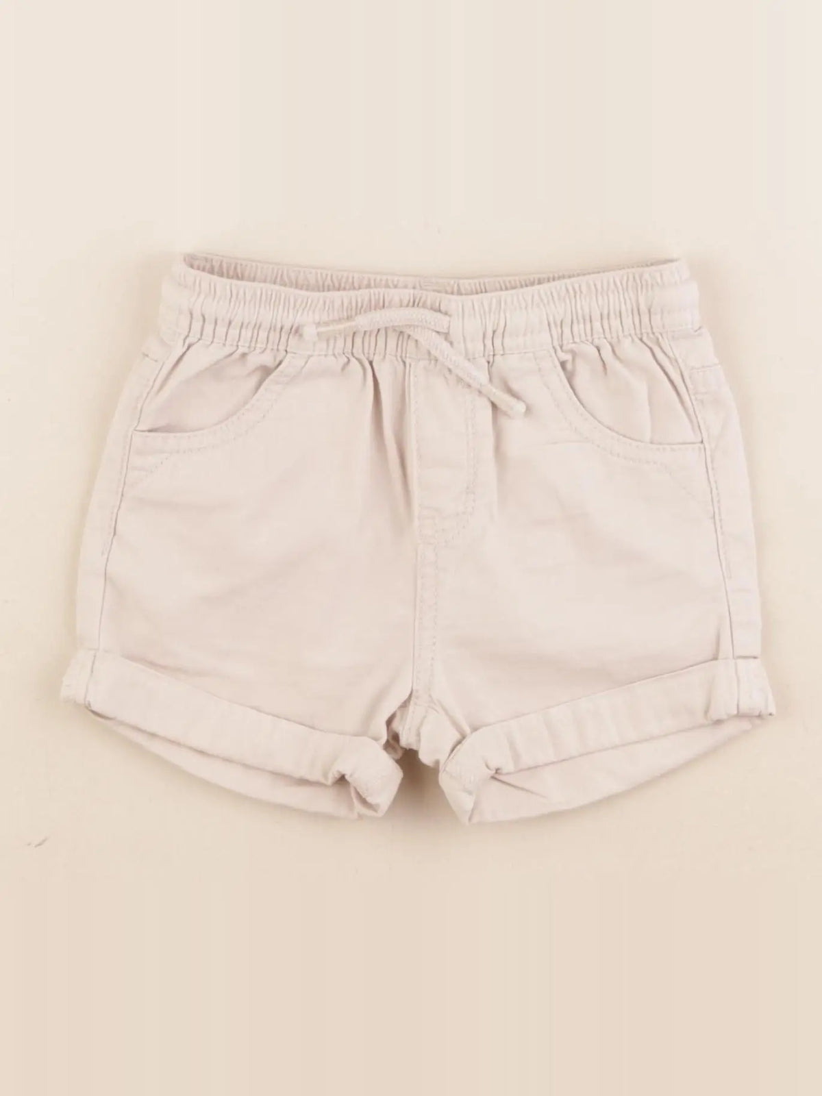 Vertbaudet - short beige - 24 mois
