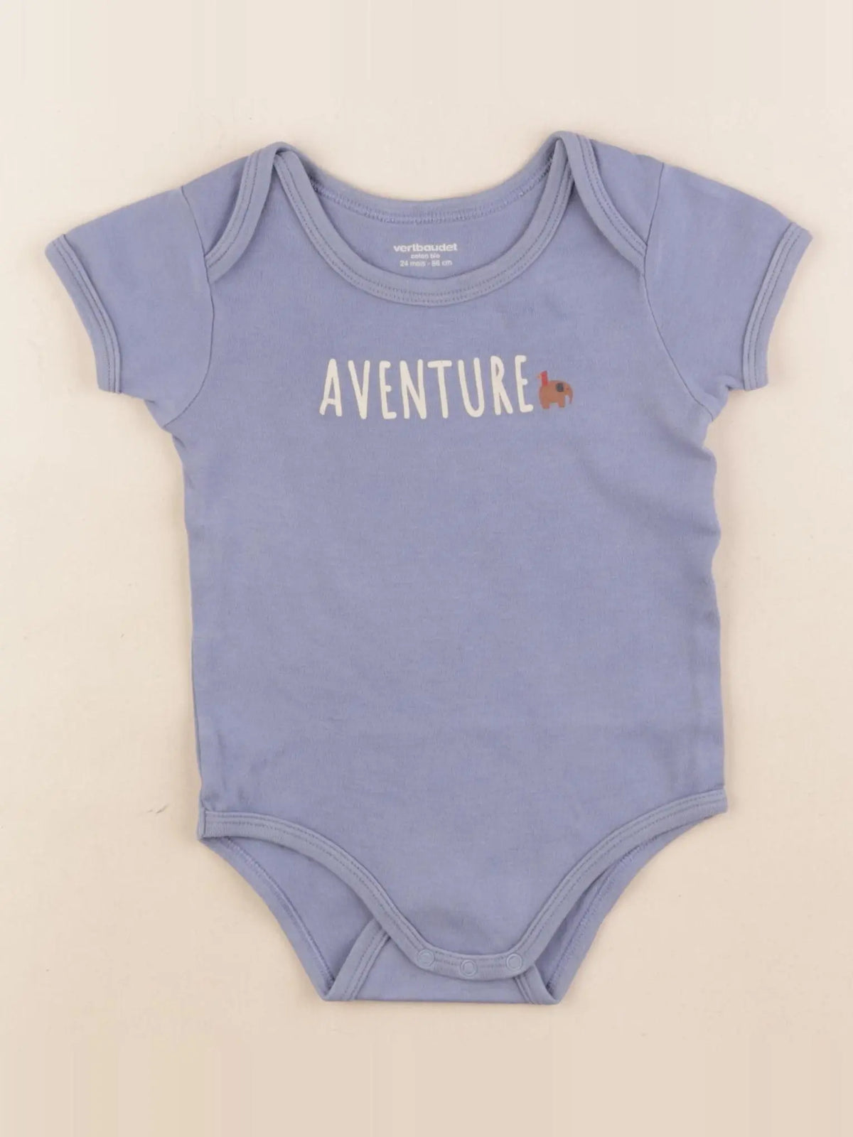 Vertbaudet - body bleu - 18 mois