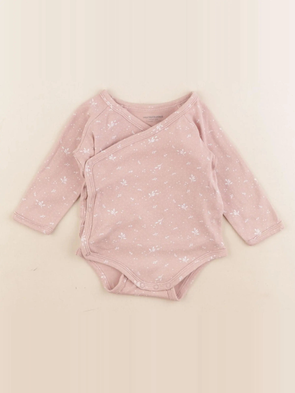 Vertbaudet - body rose - 9 mois