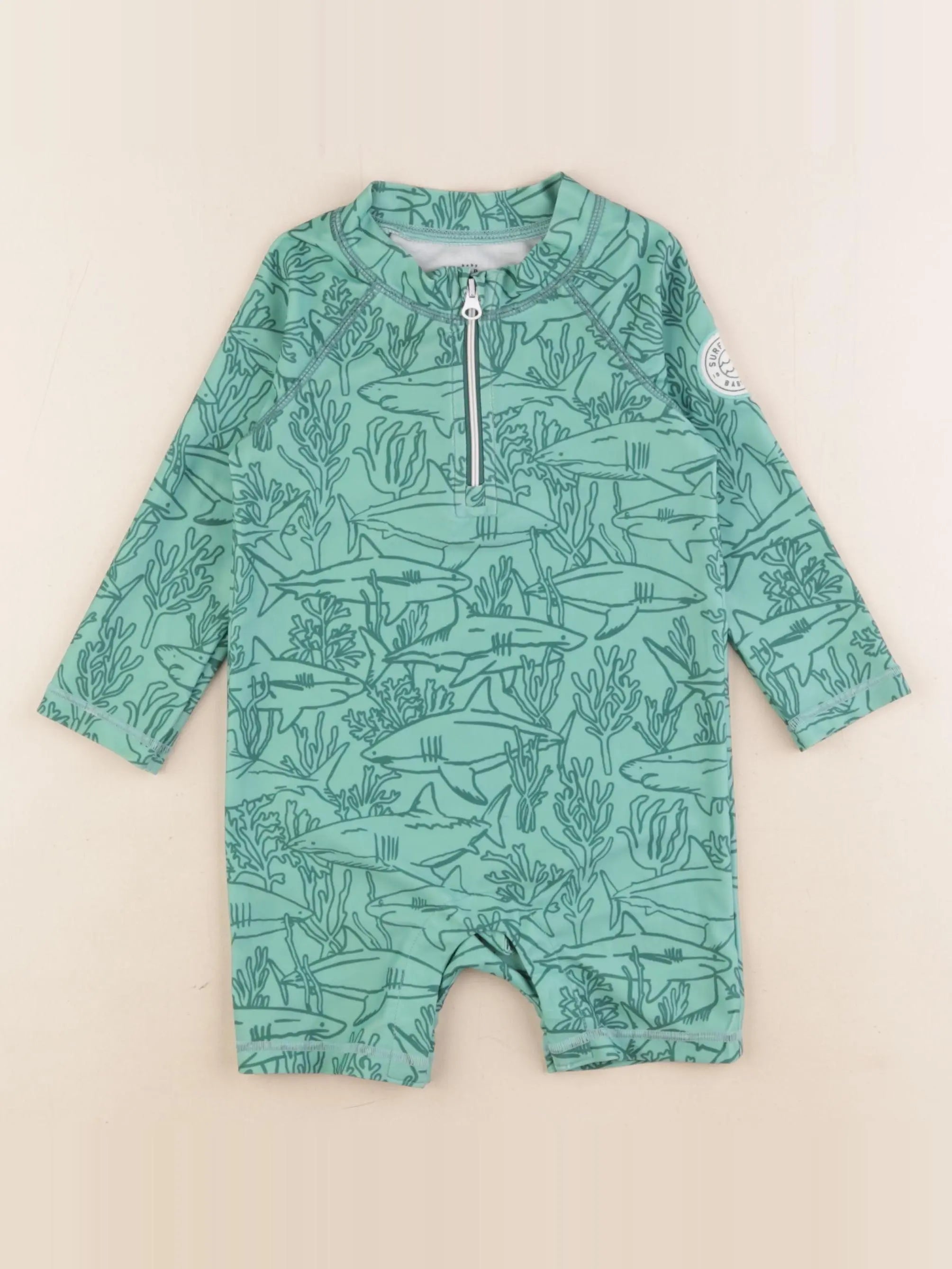 GAP - combi de bain vert - 12/18 mois