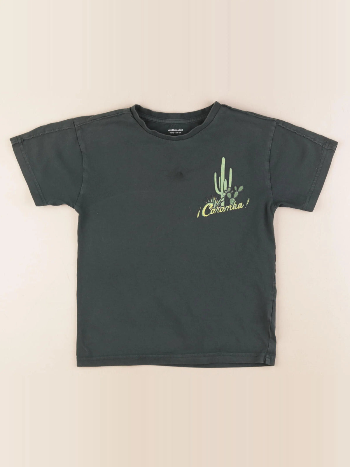 Vertbaudet - tee-shirt vert - 8 ans