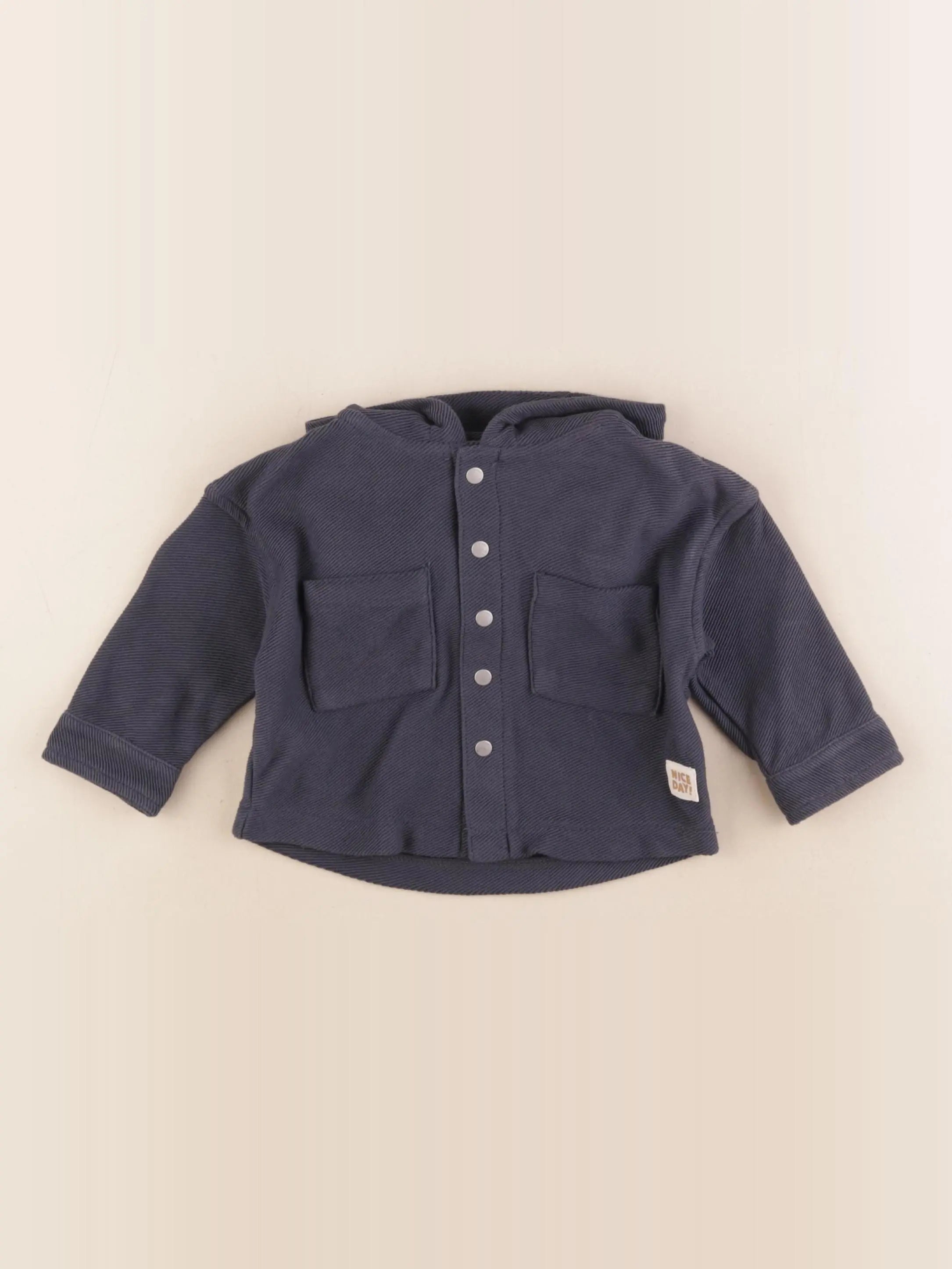Vertbaudet - sweat bleu - 6 mois