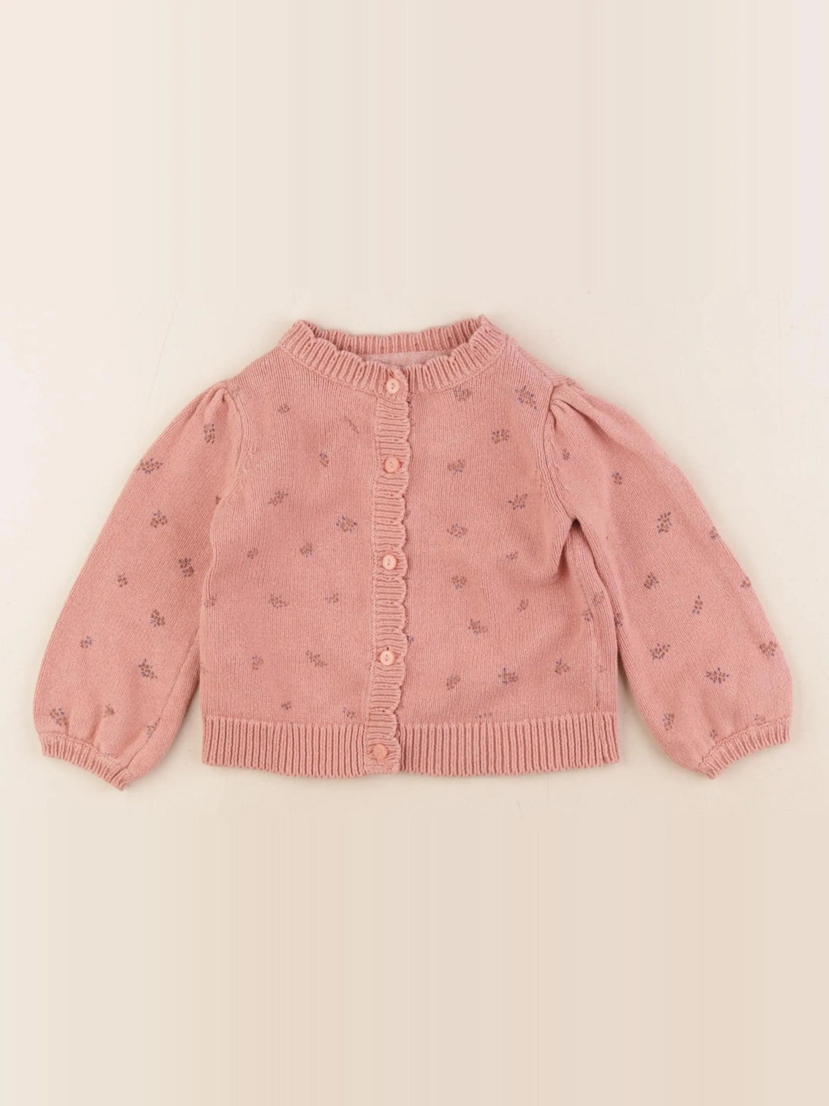 Vertbaudet - gilet rose - 2 ans