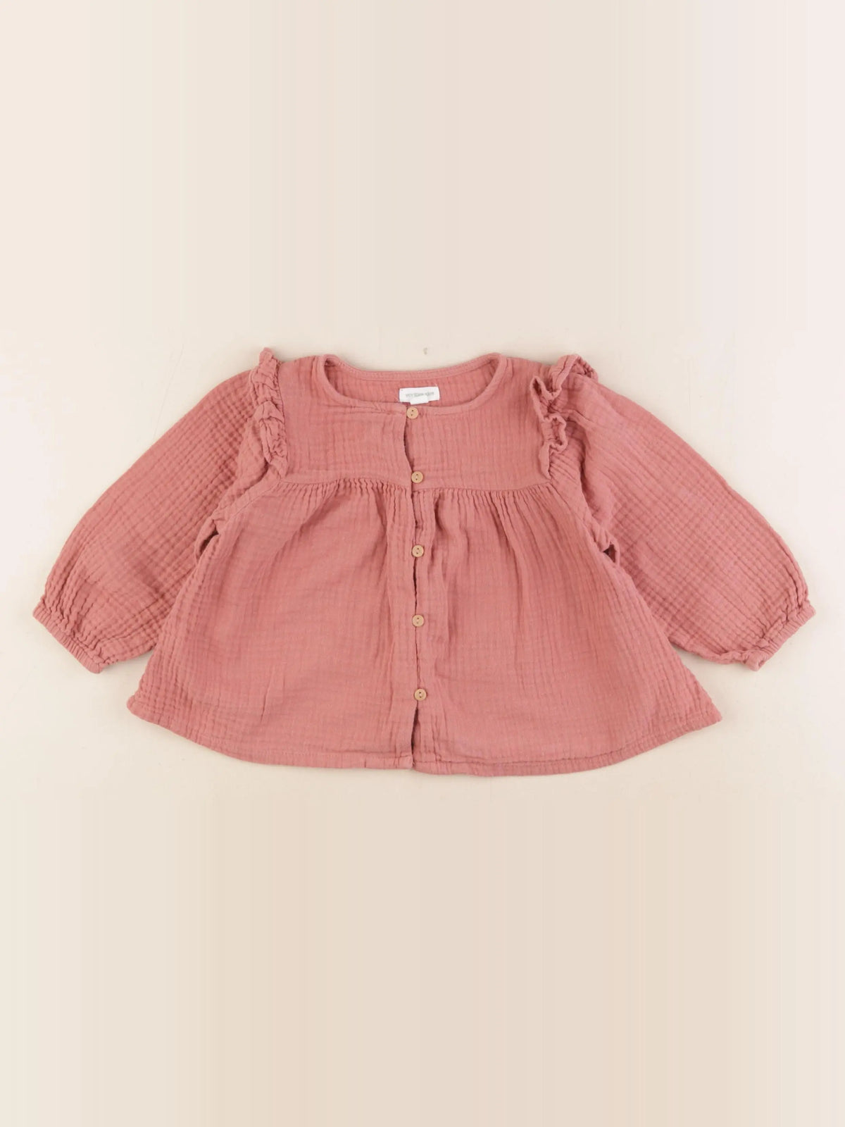 Vertbaudet - blouse rose - 18 mois