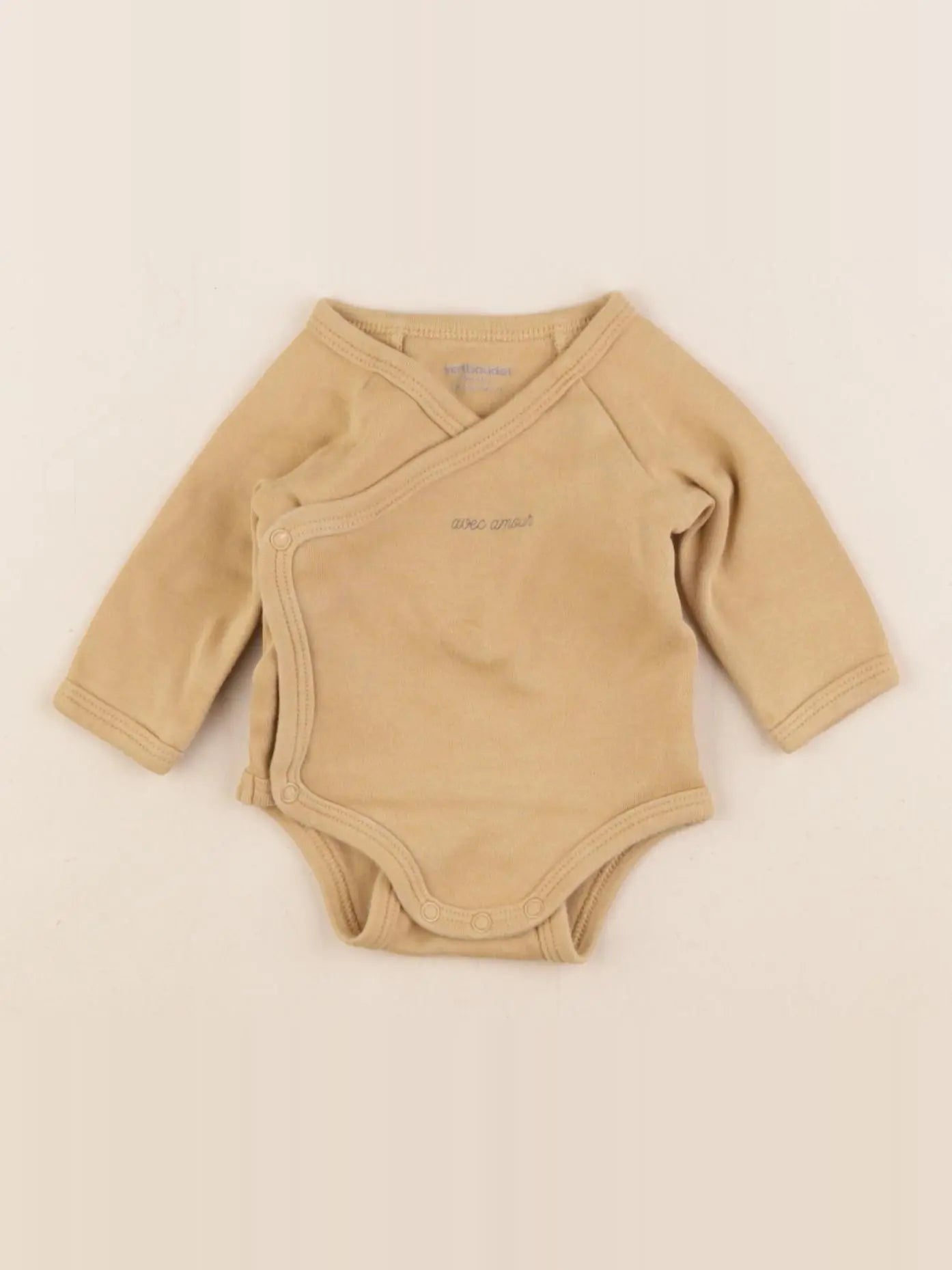Vertbaudet - body jaune - 1 mois