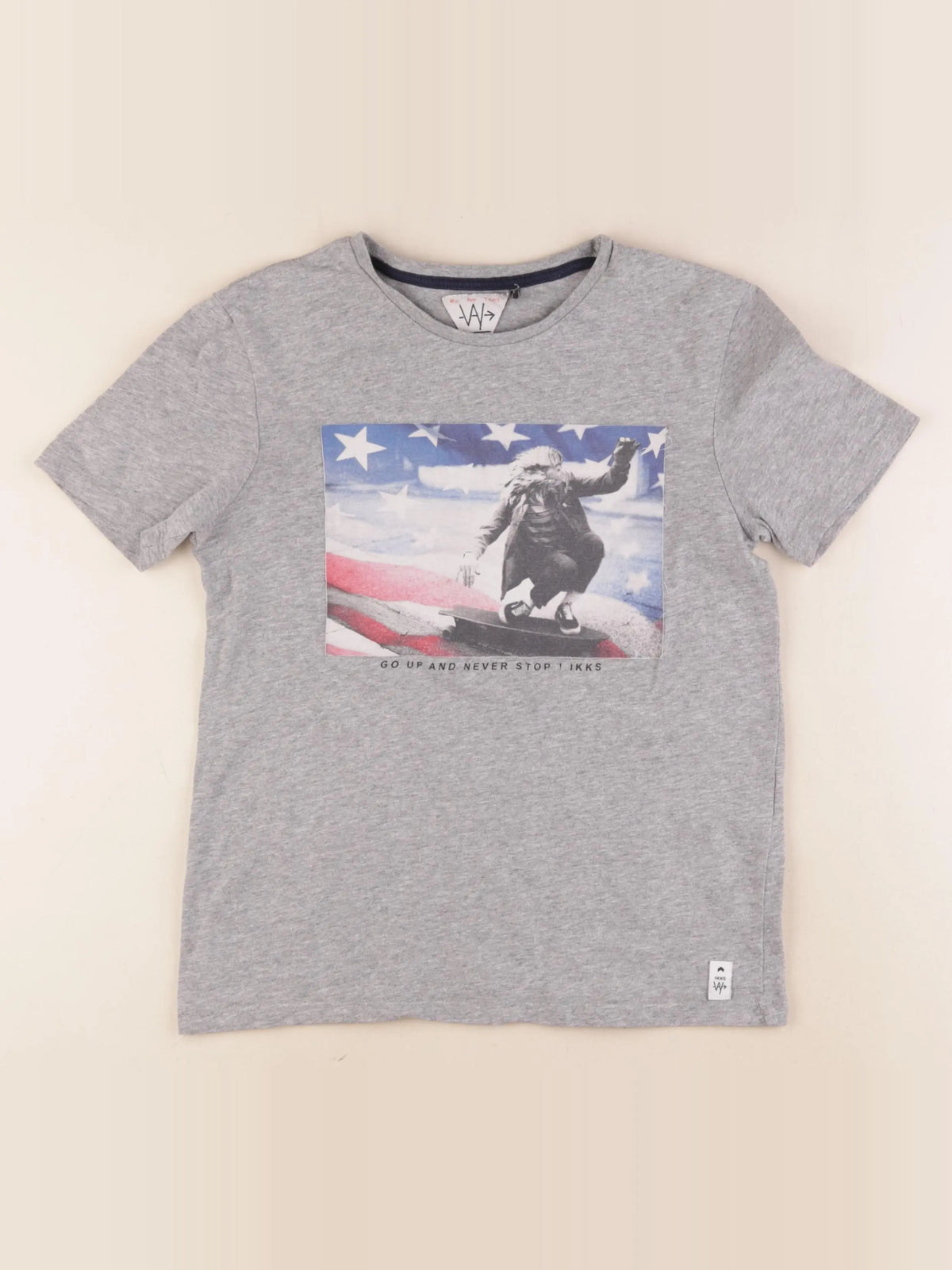 IKKS - tee-shirt gris - 12 ans