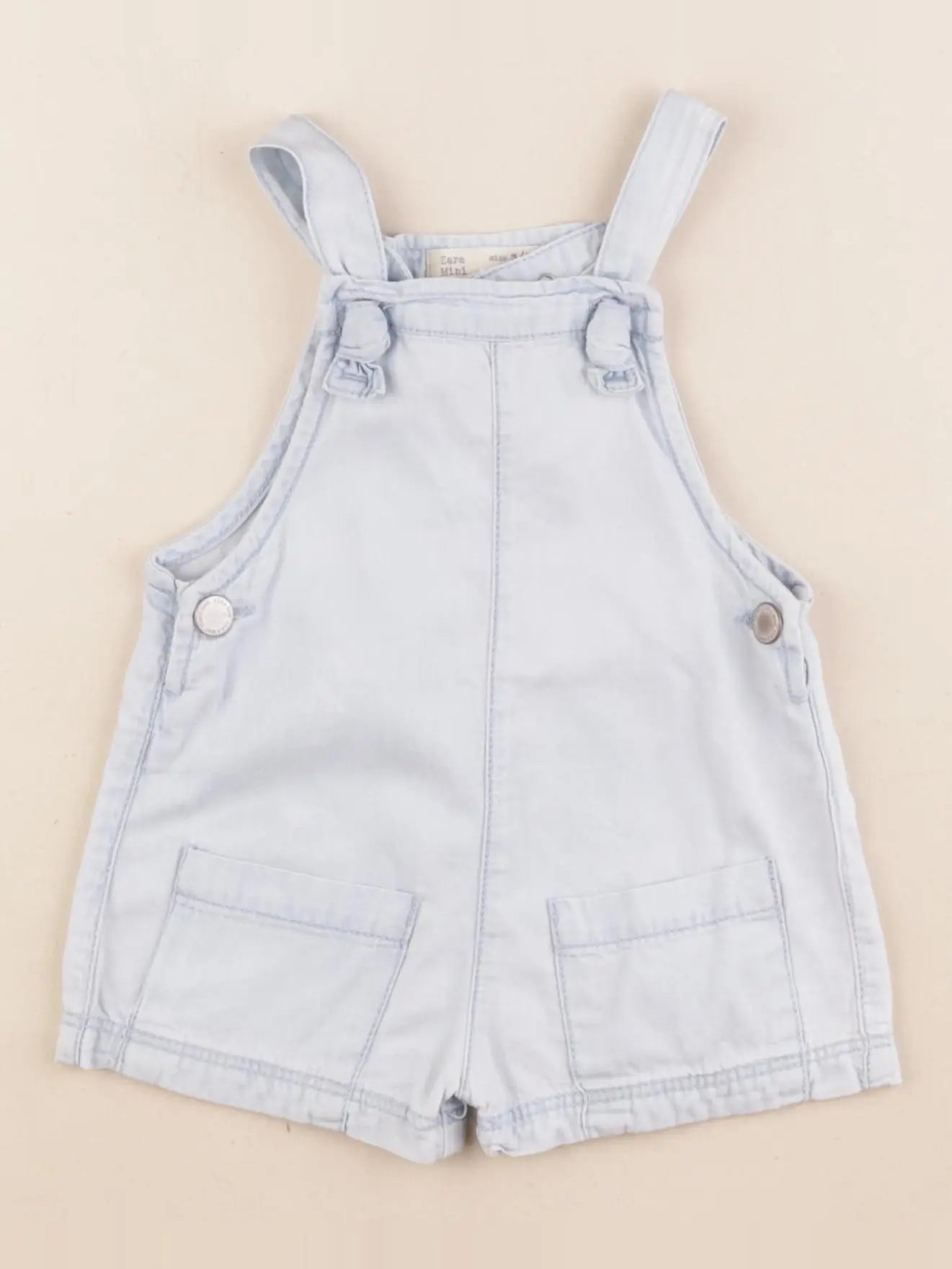 Zara - salopette bleu - 3/6 mois