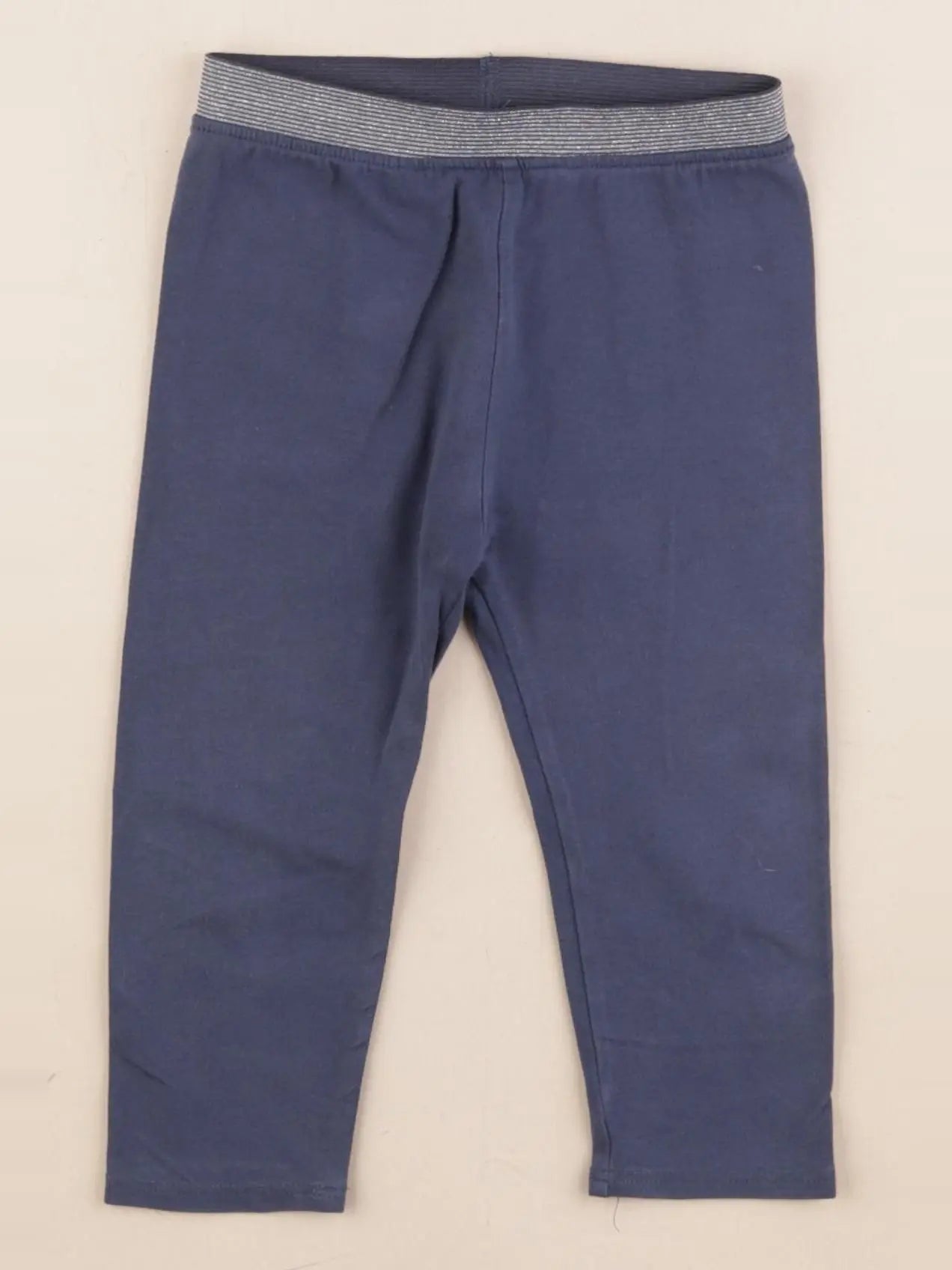 Vertbaudet - legging argent, bleu - 18 mois