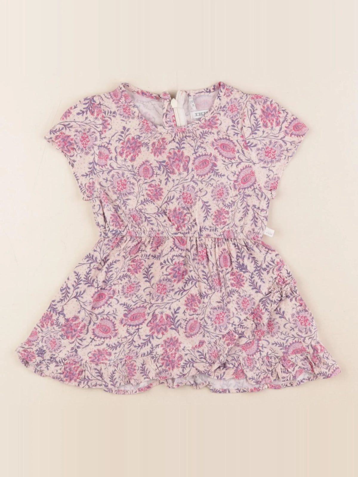 IKKS - robe rose, violet - 1 an
