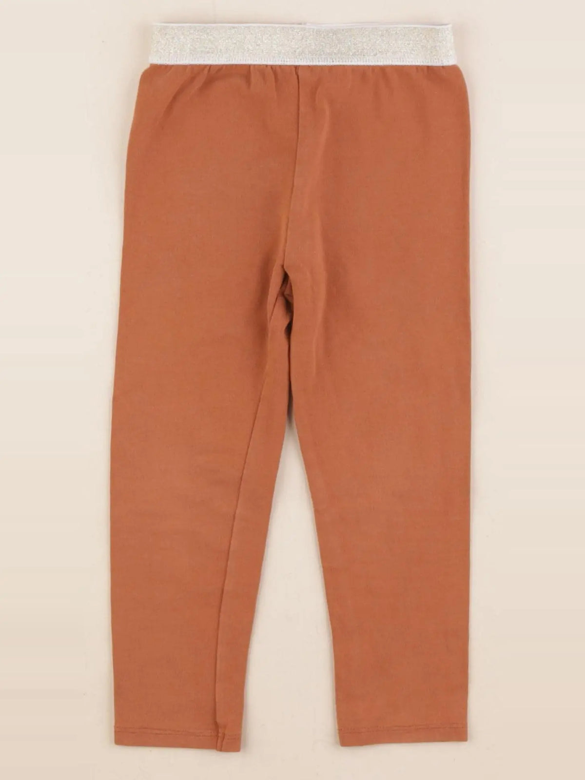 Vertbaudet - legging marron, or - 3 ans