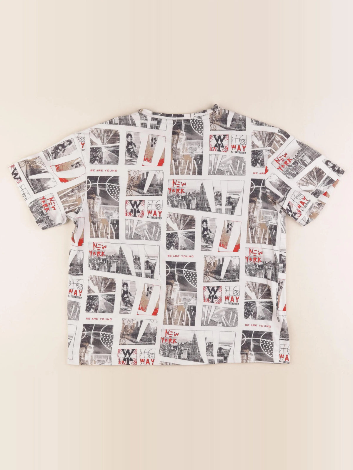 IKKS - tee-shirt imprimé au dos multicolore - 10 ans