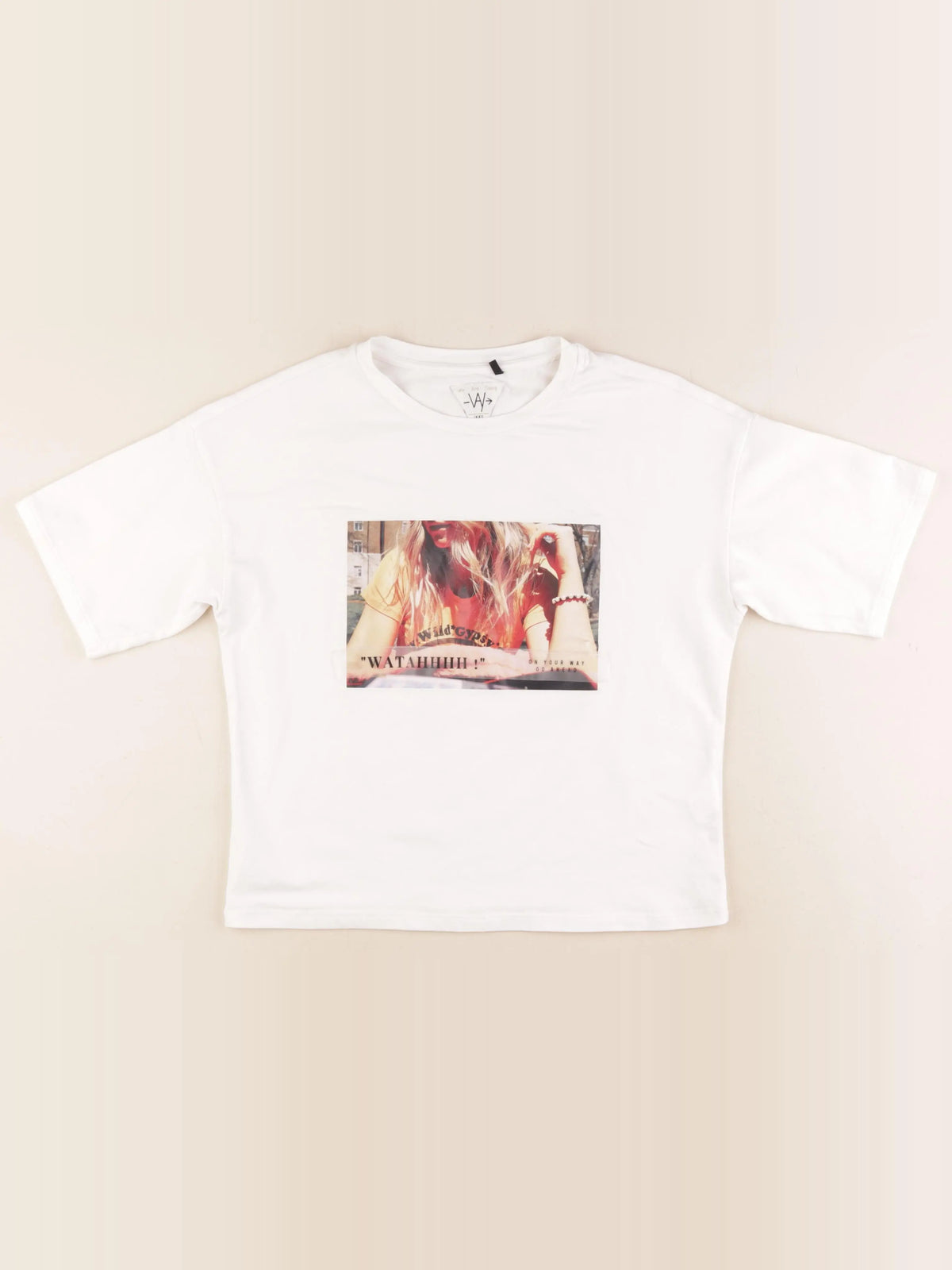 IKKS - tee-shirt beige - 12 ans