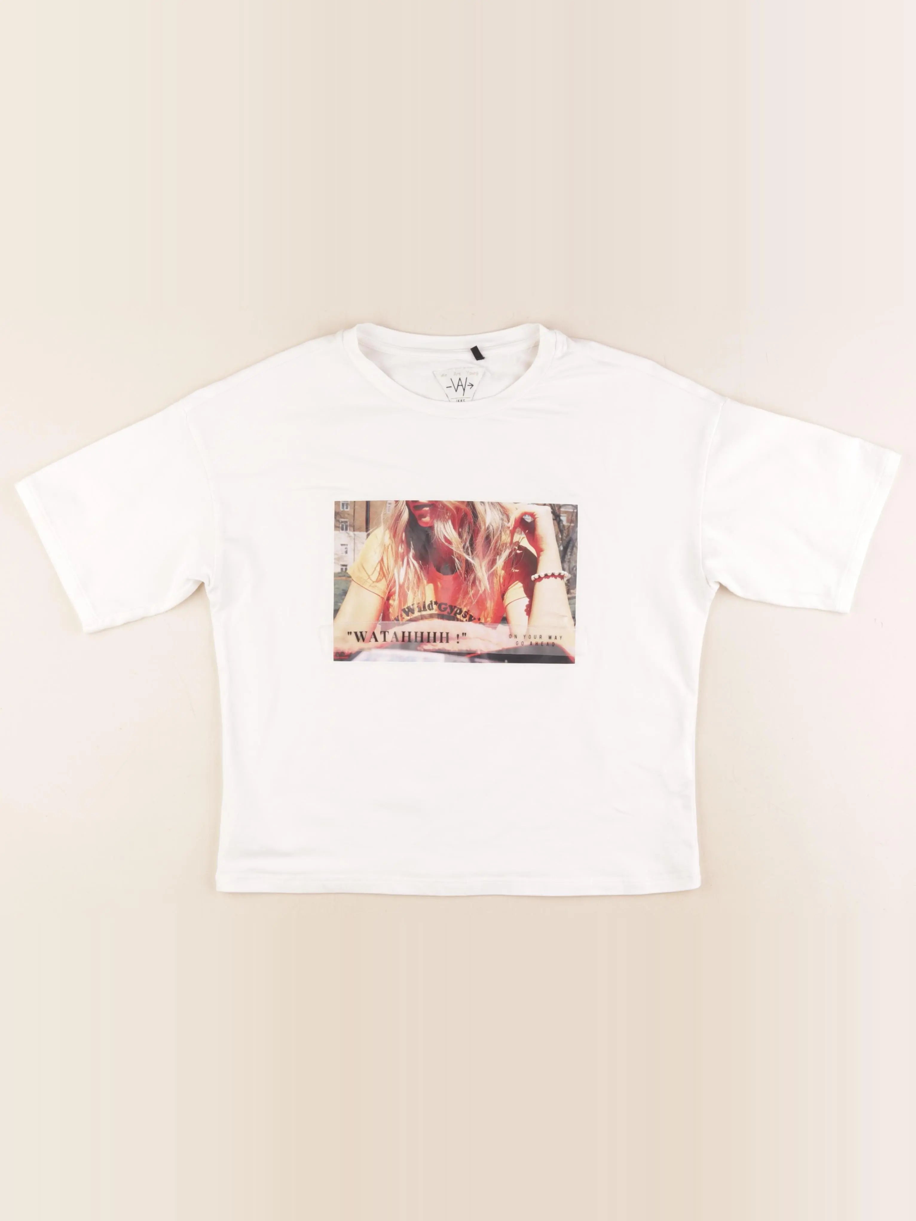 IKKS - tee-shirt beige - 12 ans