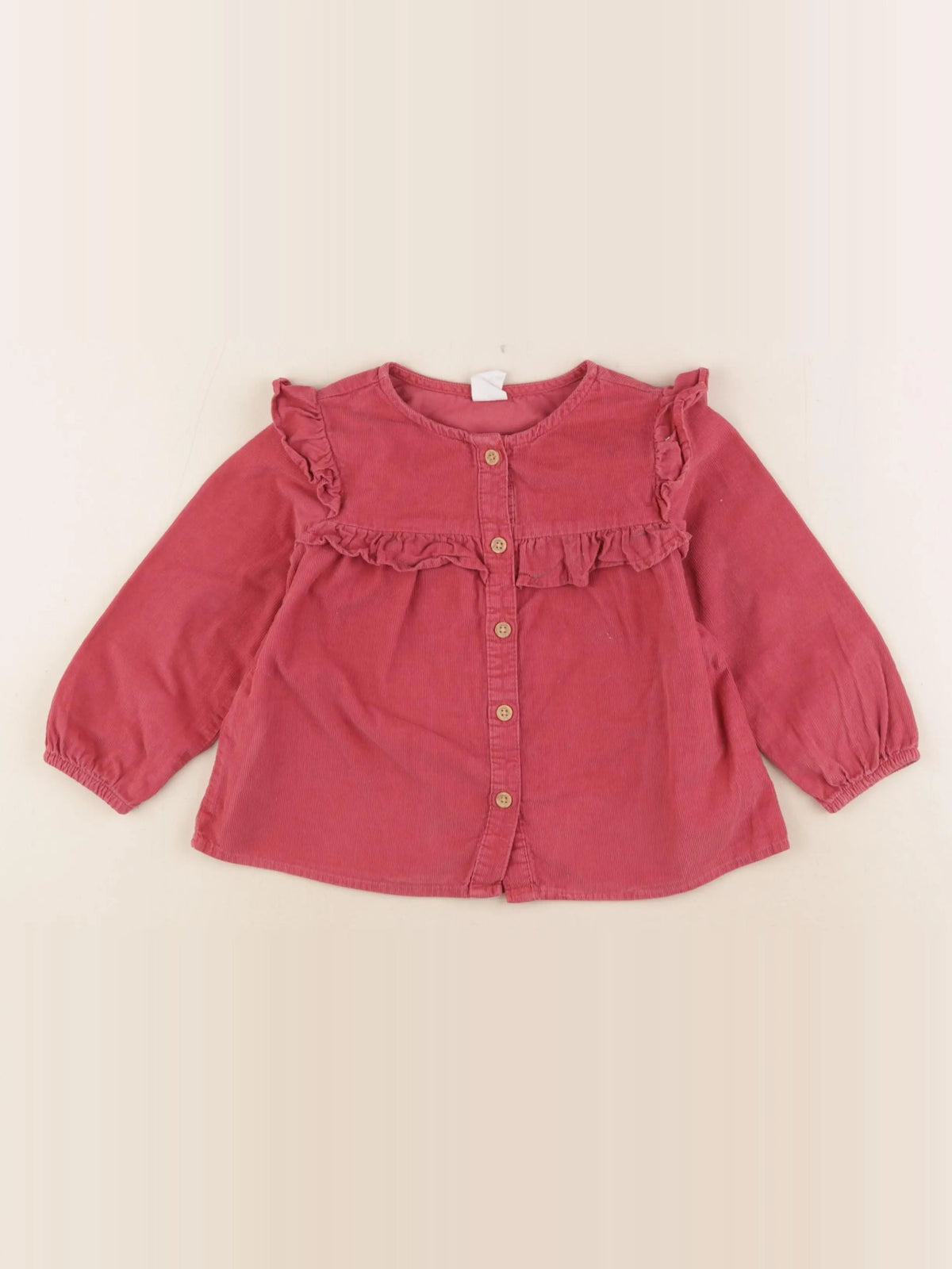H&M - blouse rose - 12/18 mois