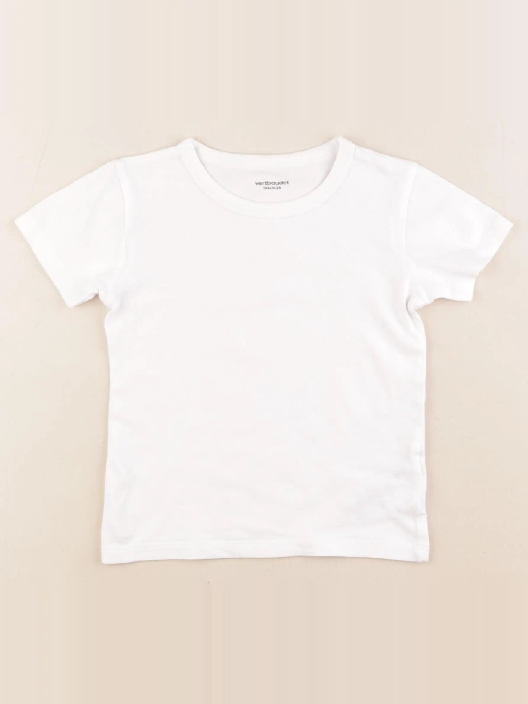 Vertbaudet - maillot de corps blanc - 4 ans