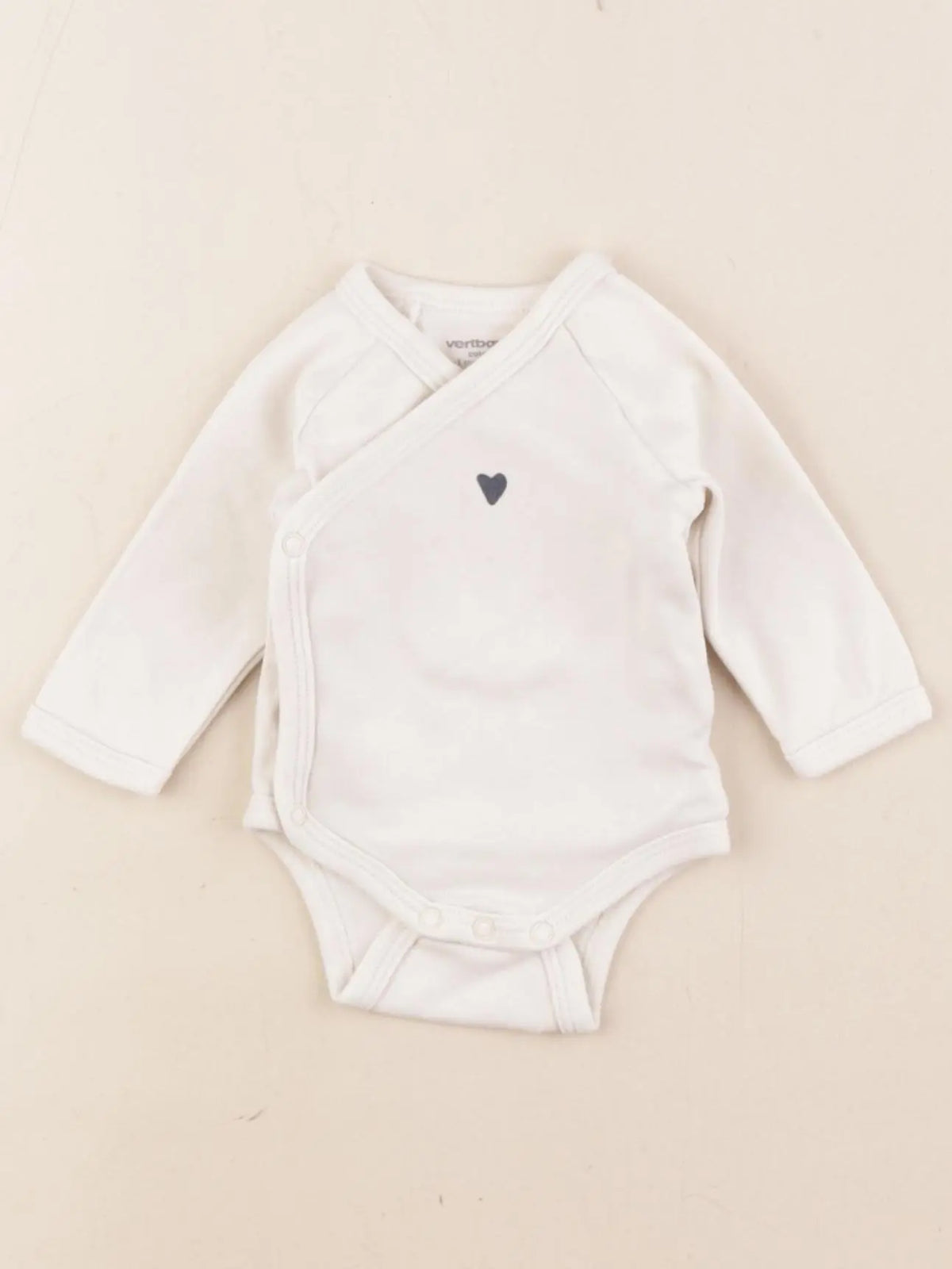 Vertbaudet - body beige - 1 mois