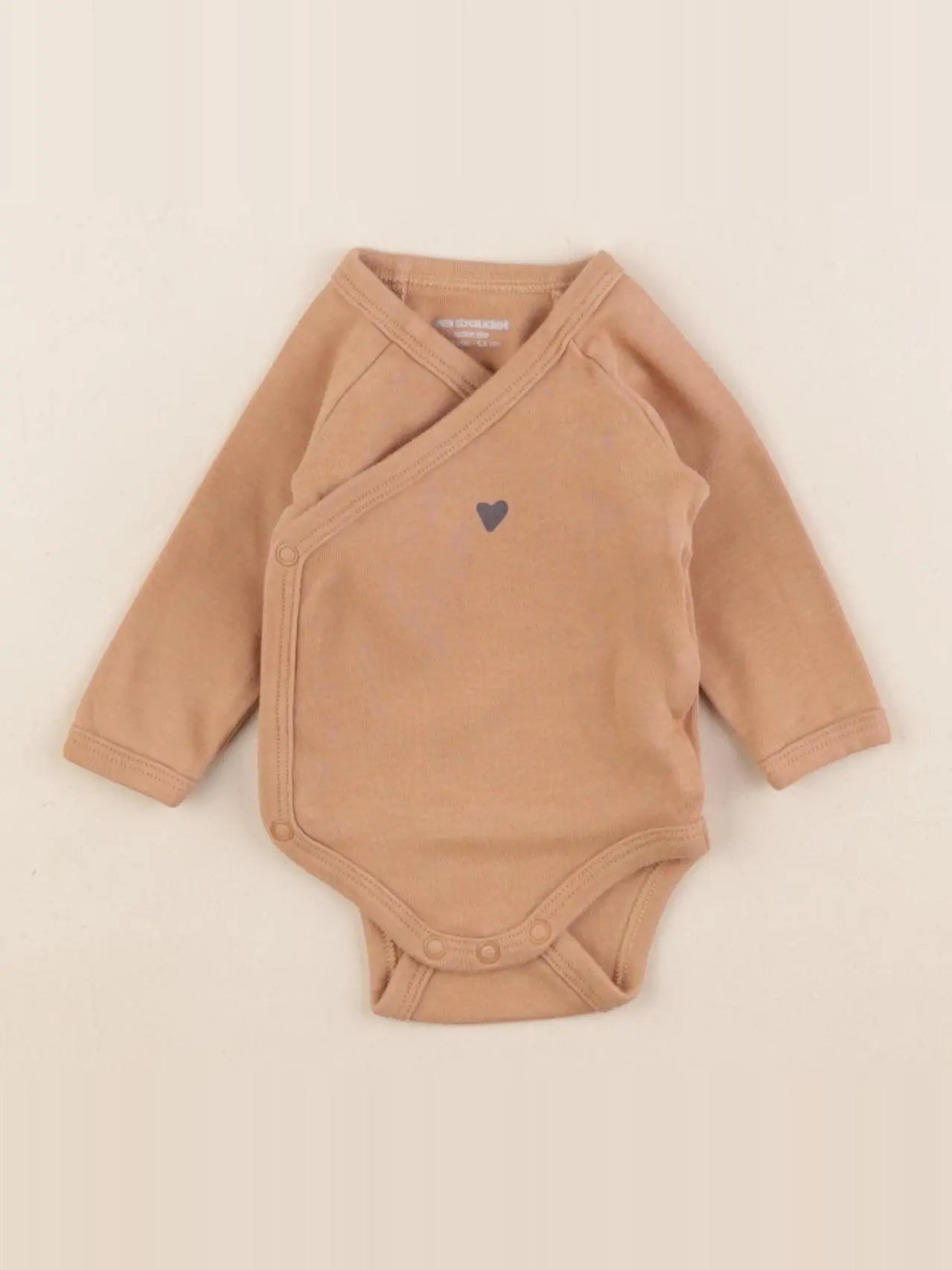 Vertbaudet - body marron - 1 mois