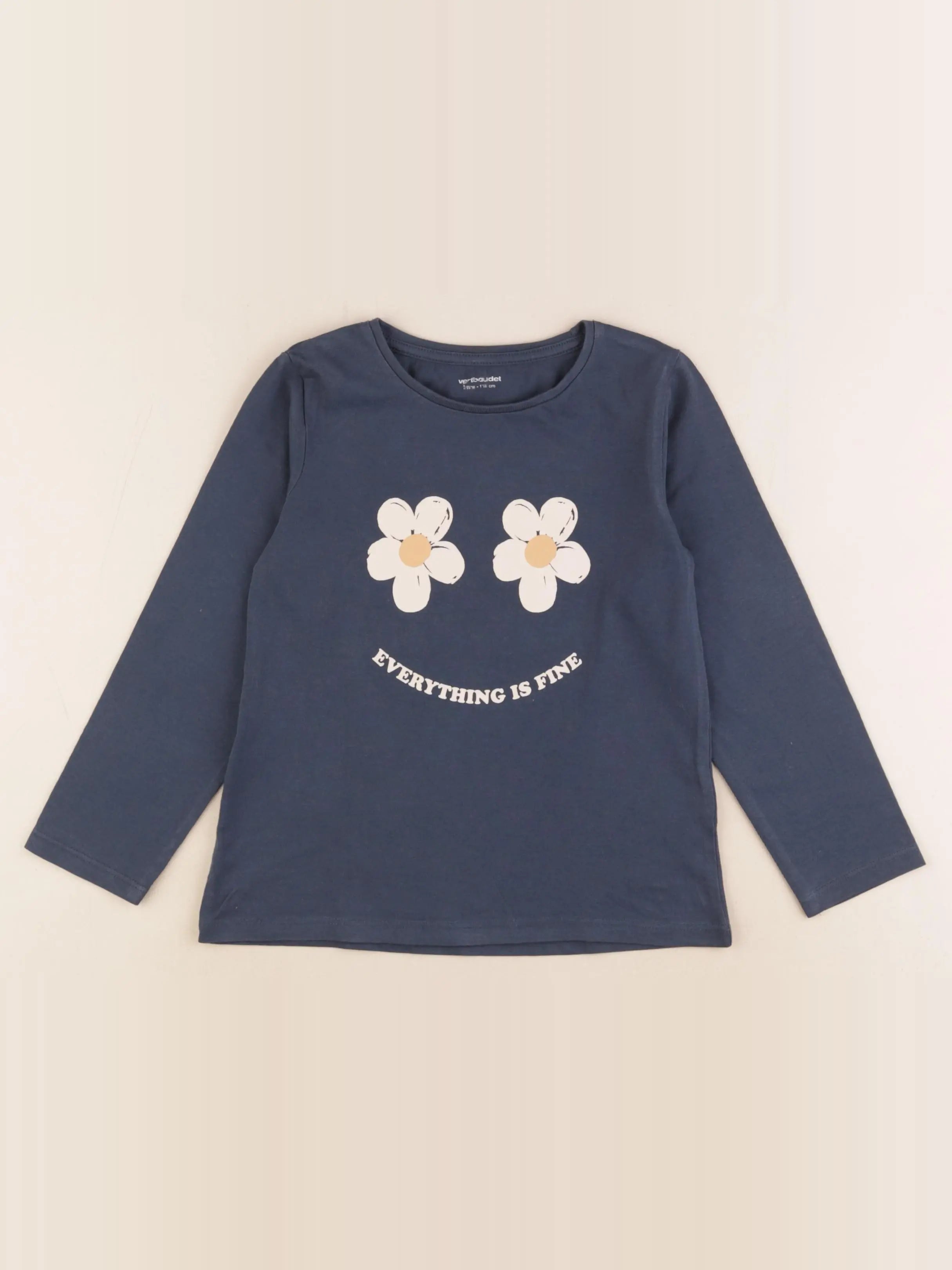 Vertbaudet - tee-shirt bleu - 6 ans