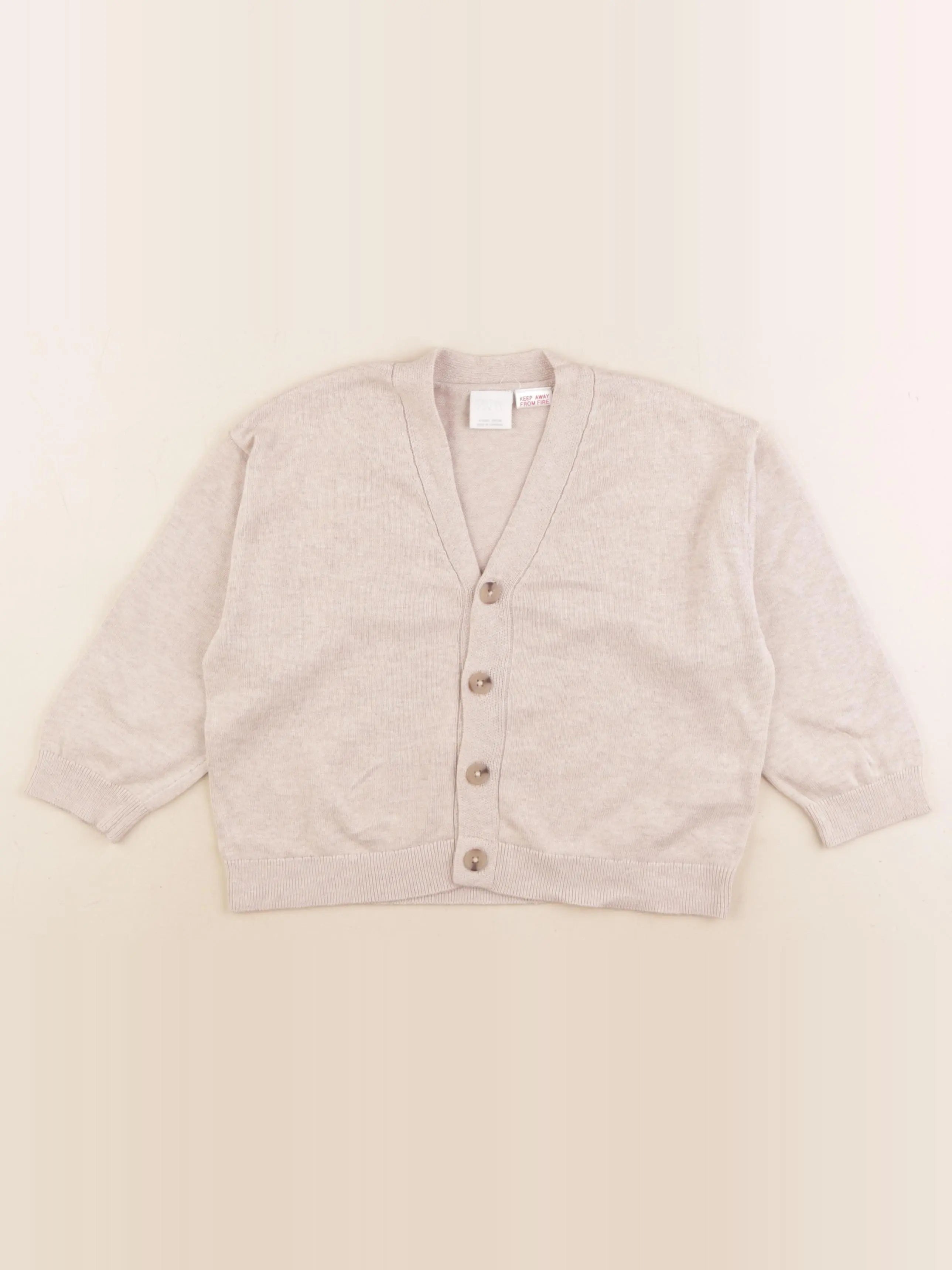 Zara - gilet beige - 4 ans