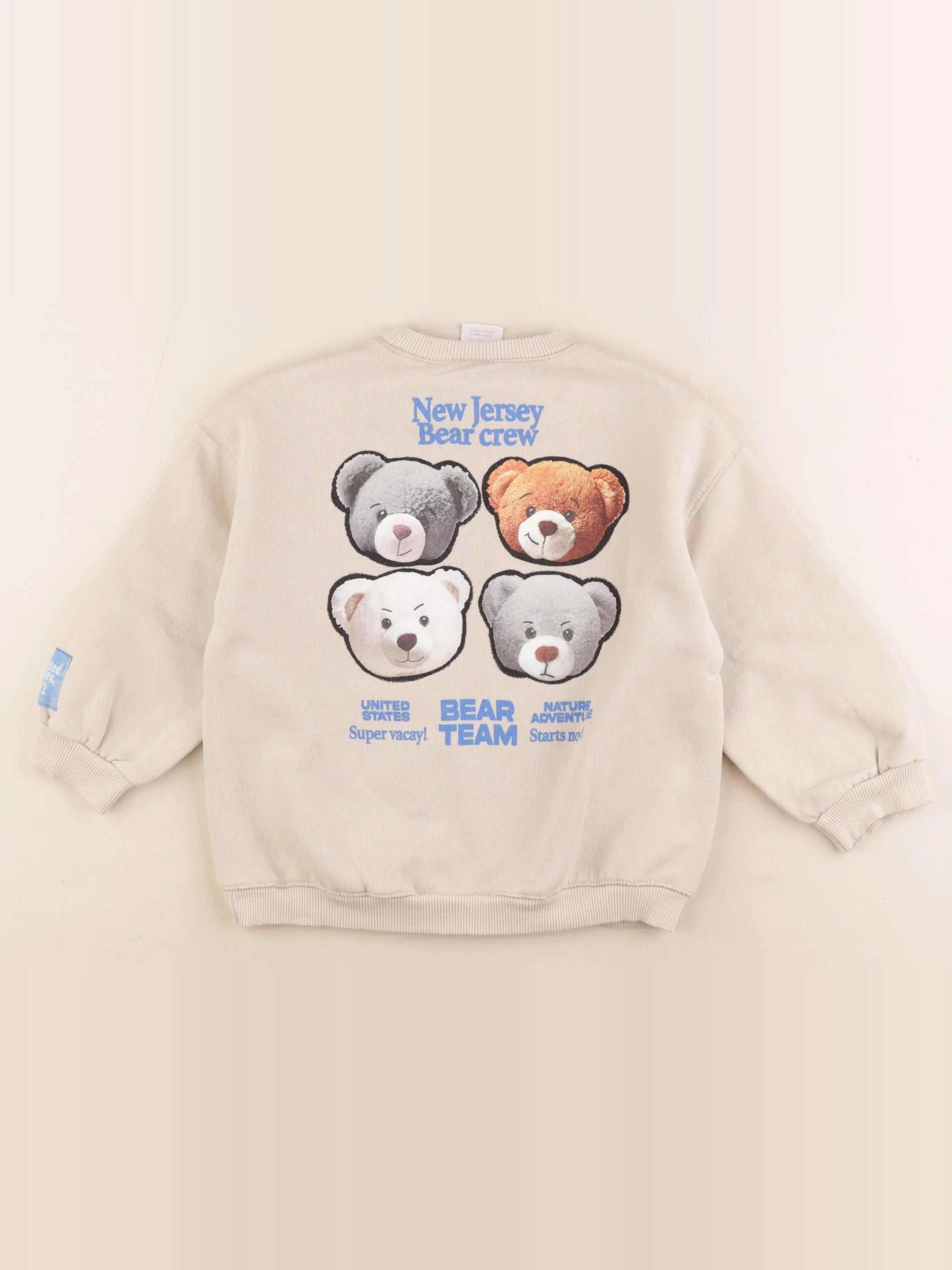 Zara - sweat beige - 4 ans
