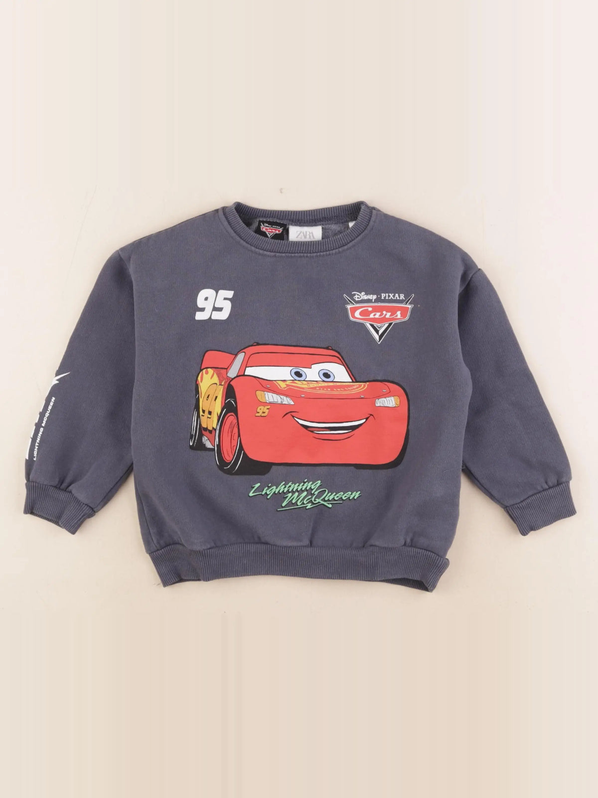 Zara - sweat imprimé au dos gris - 4 ans