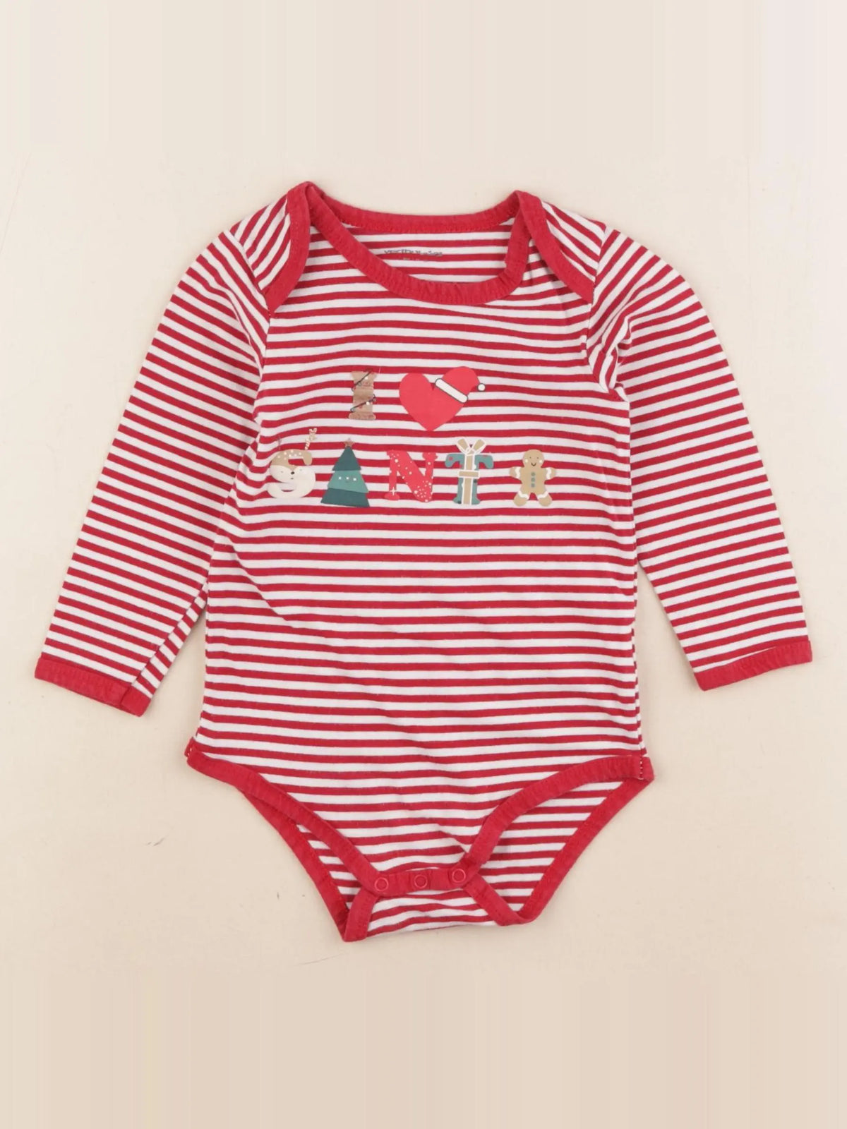 Vertbaudet - body rouge - 2 ans