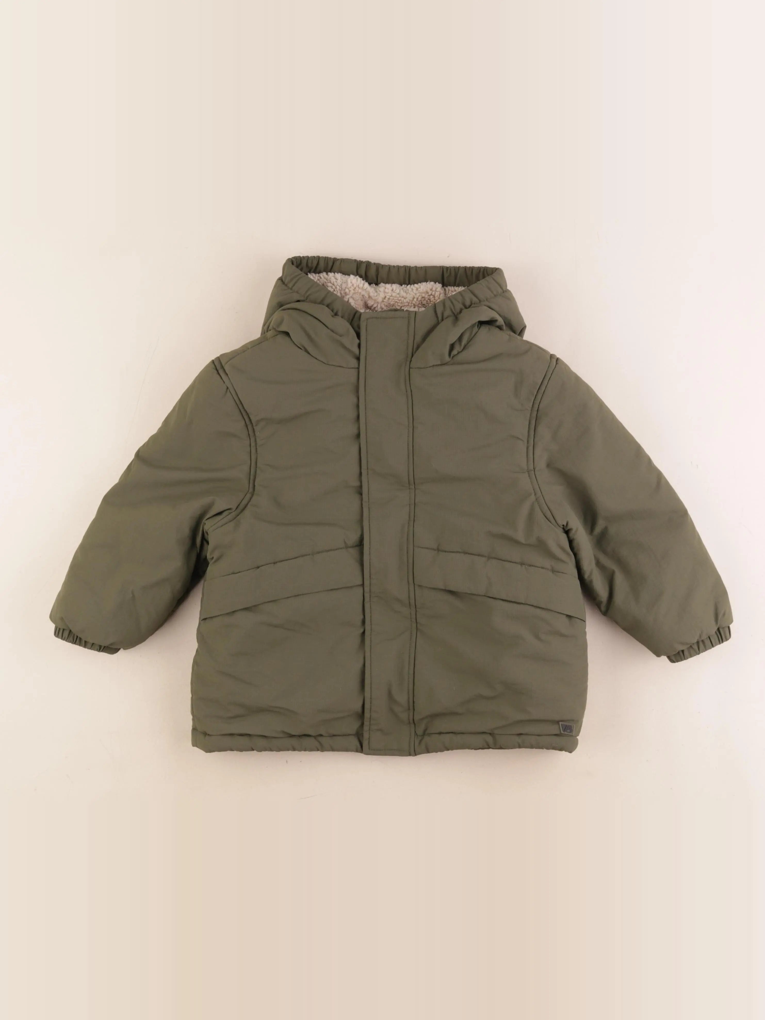 Vertbaudet - parka vert - 3 ans