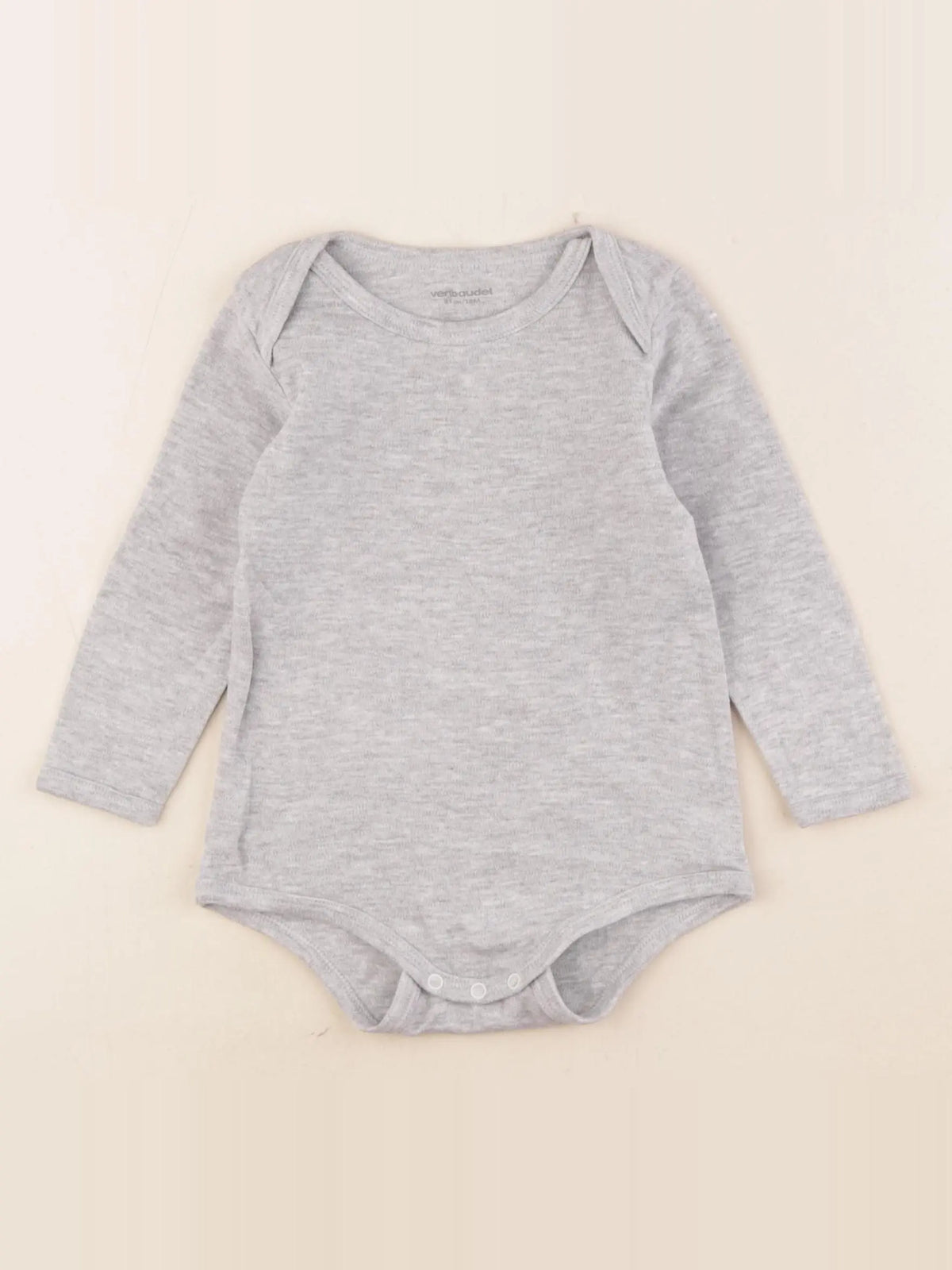 Vertbaudet - body gris - 18 mois