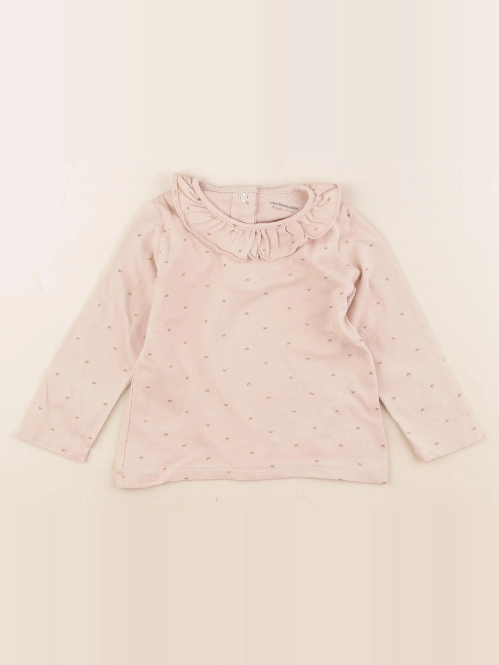 Vertbaudet - tee-shirt rose - 18 mois