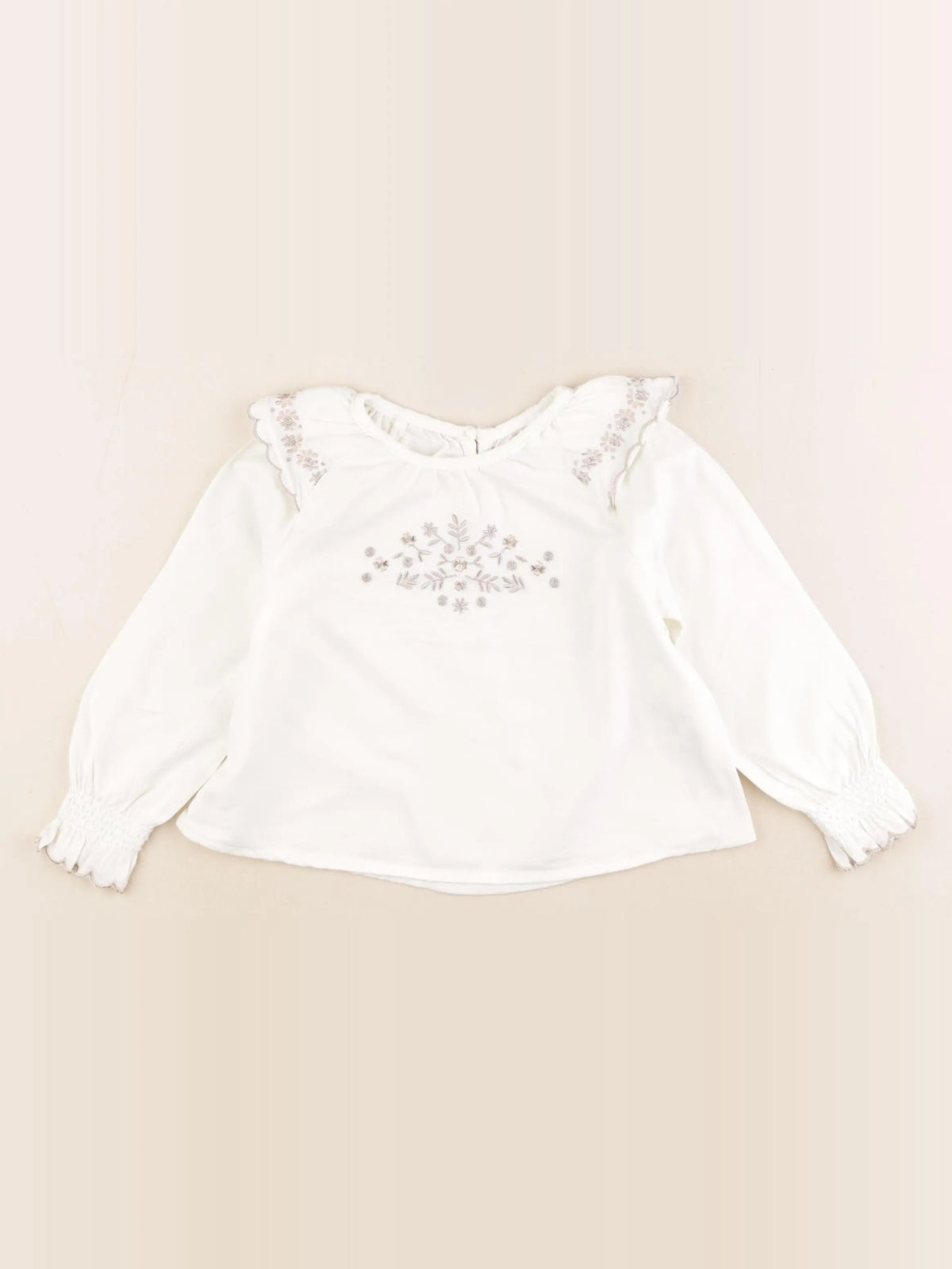 Vertbaudet - blouse beige - 2 ans