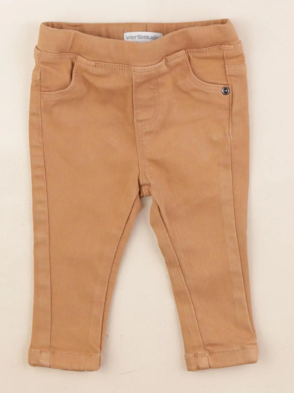 Vertbaudet - jegging marron - 6 mois
