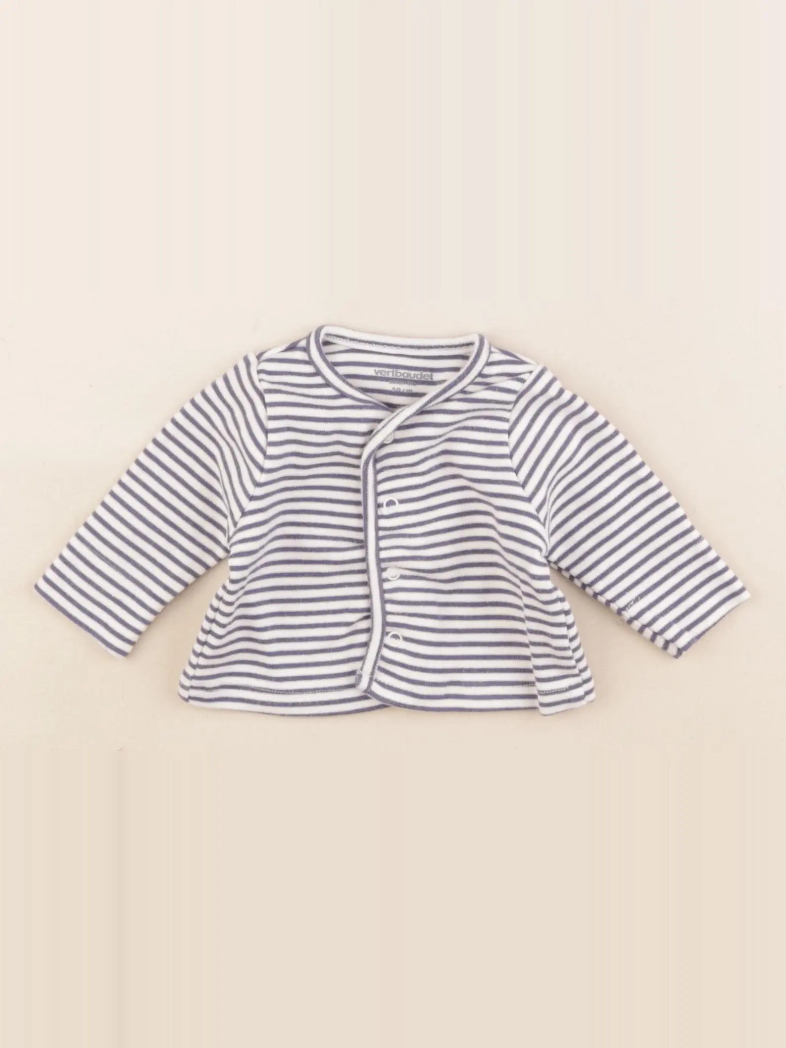 Vertbaudet - tee-shirt bleu - 0 mois