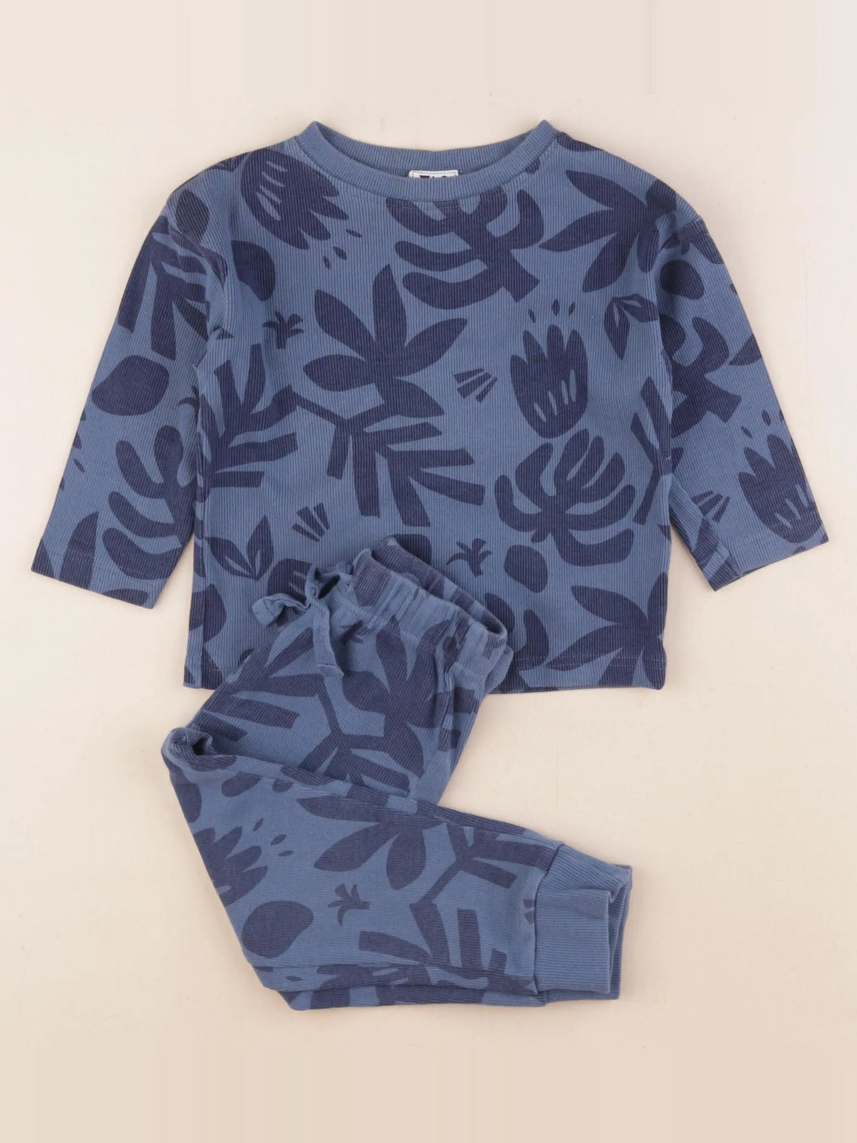 Tape à l'oeil - pyjama coton bleu - 2 ans