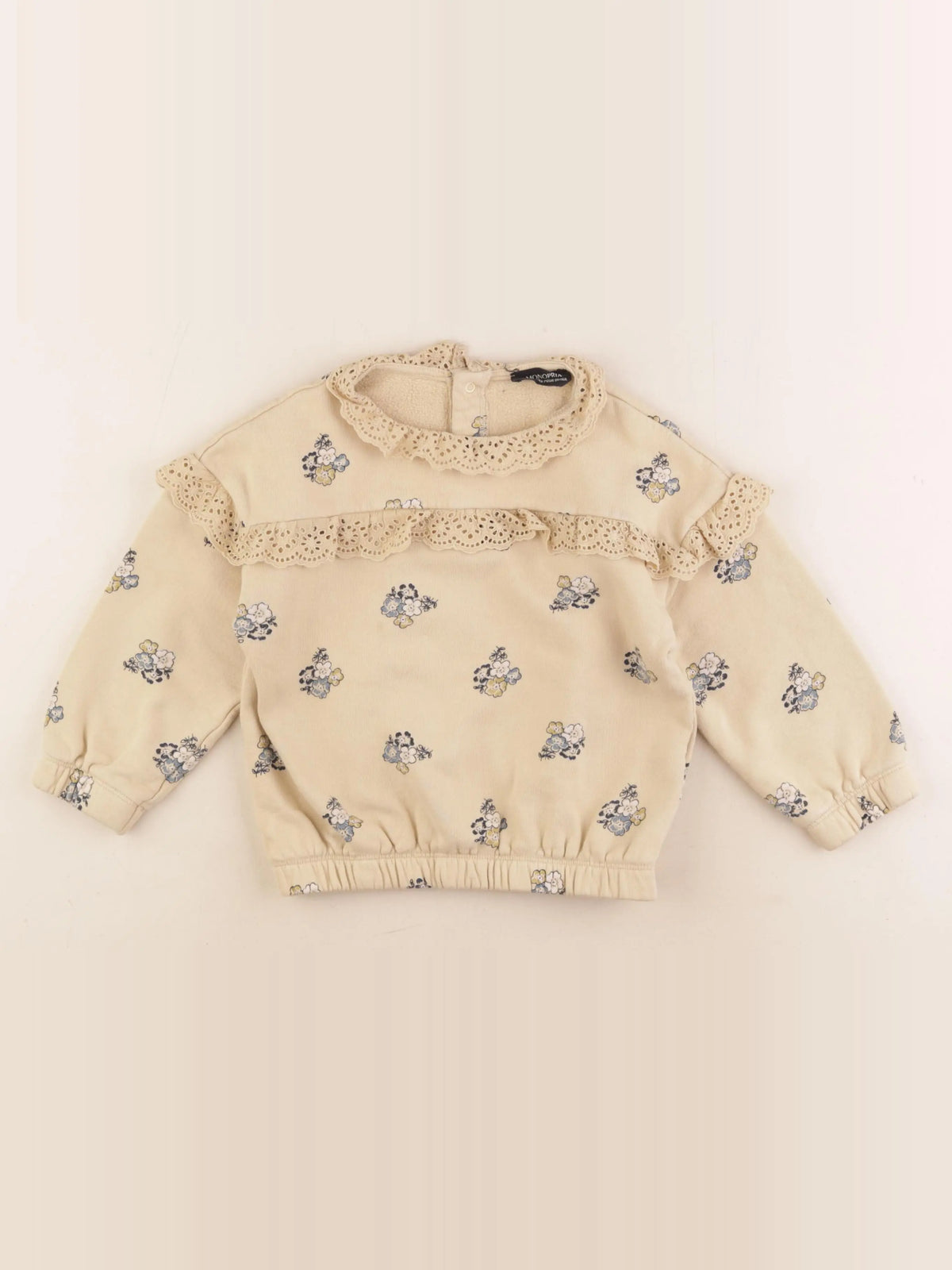 Monoprix - sweat marron - 5 ans