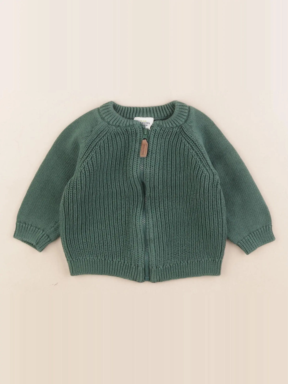 Tape à l'oeil - gilet vert - 6 mois
