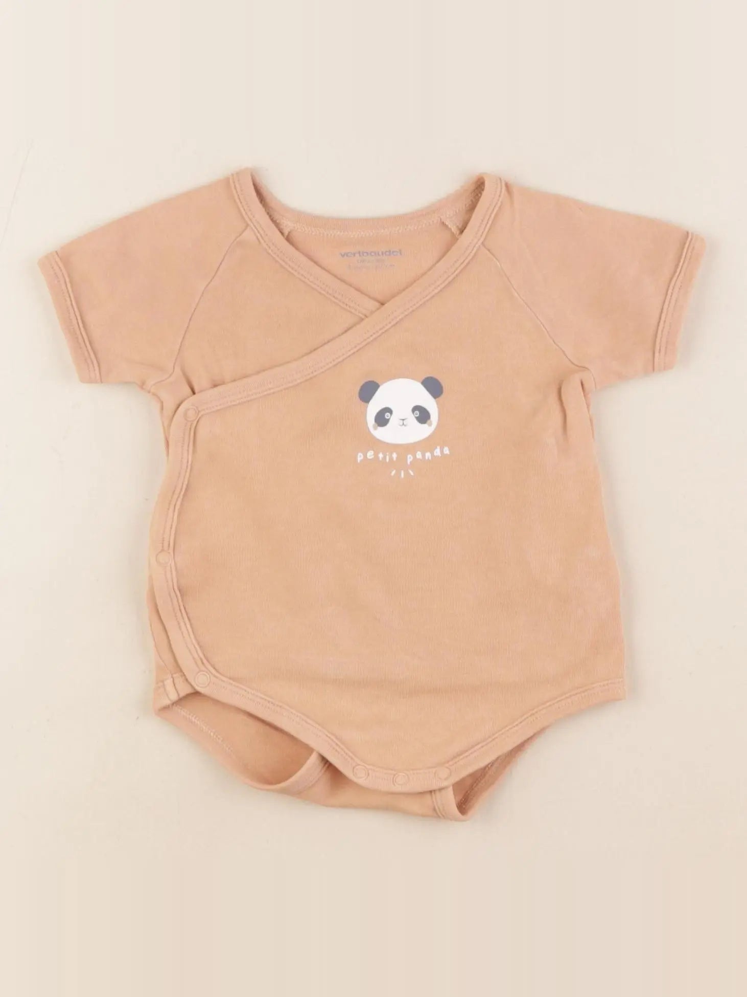 Vertbaudet - body marron - 6 mois