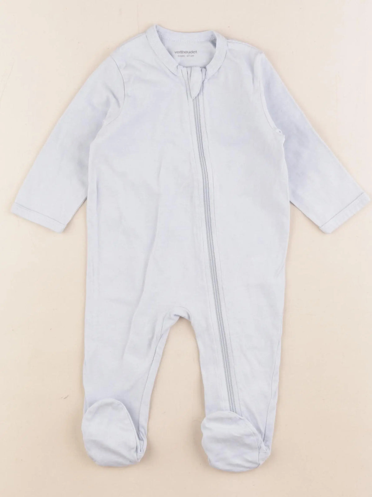 Vertbaudet - pyjama coton bleu - 6 mois