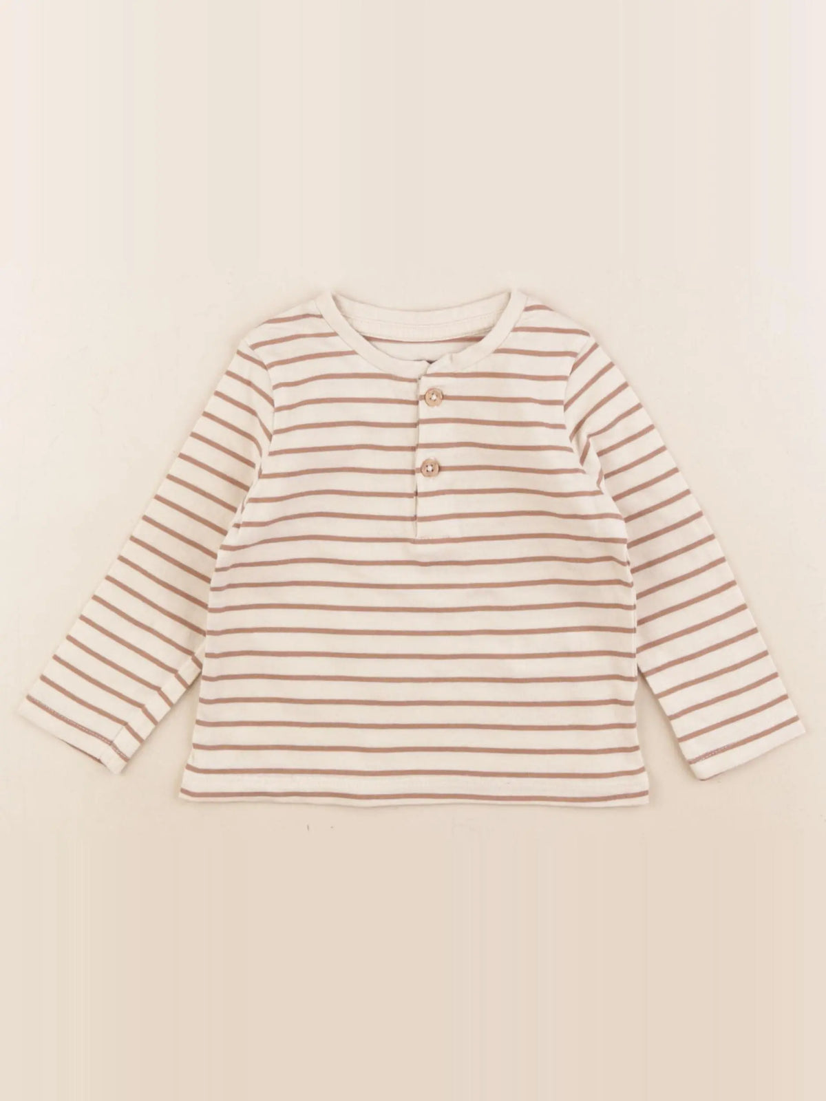 Vertbaudet - tee-shirt marron - 12 mois