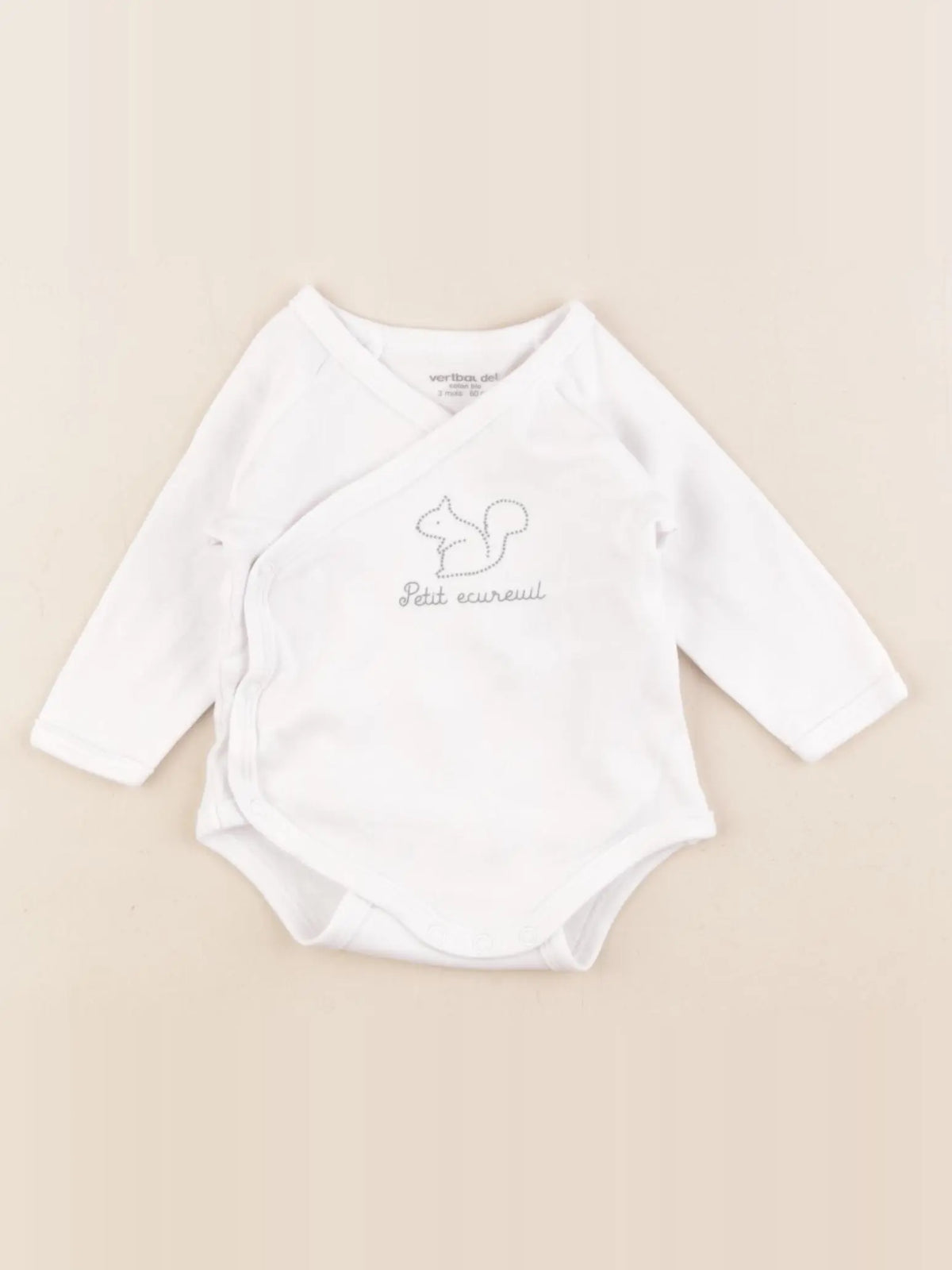 Vertbaudet - body blanc - 3 mois