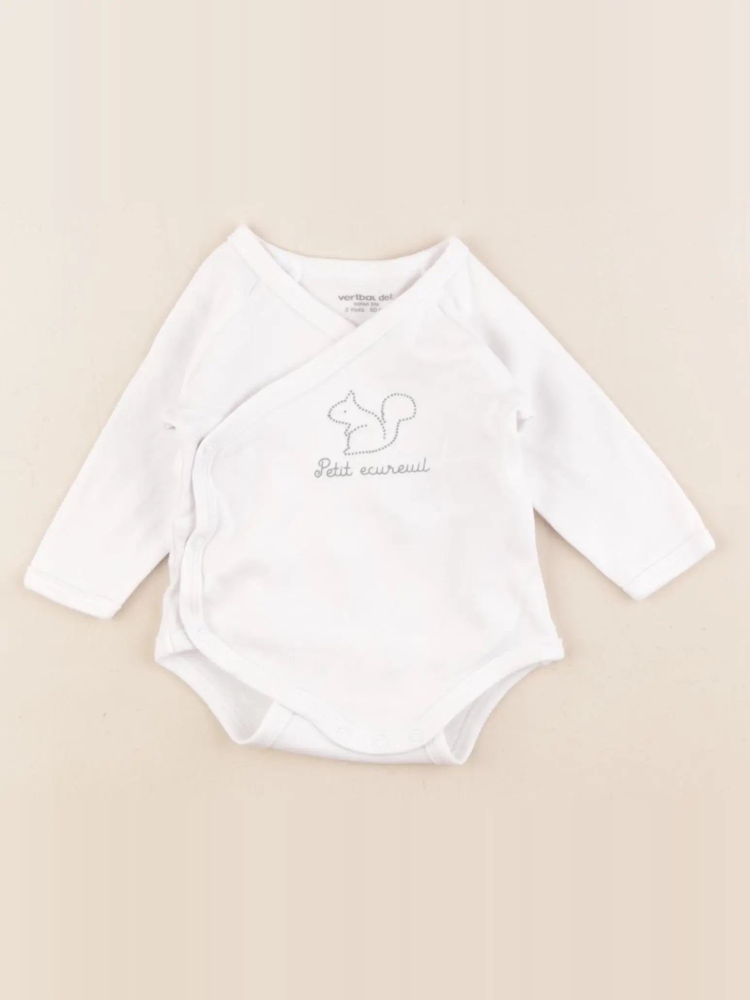 Vertbaudet - body blanc - 3 mois