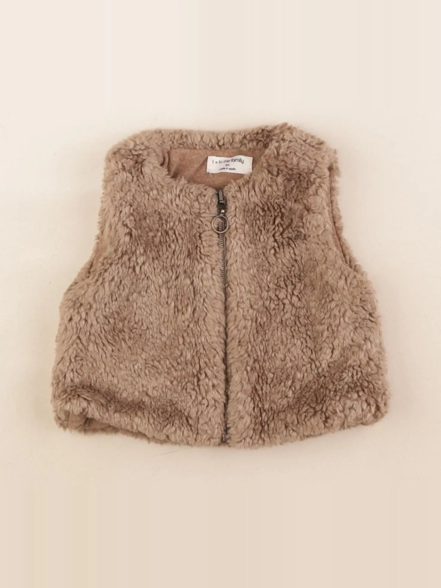 1+ In the family - gilet marron - 3 mois