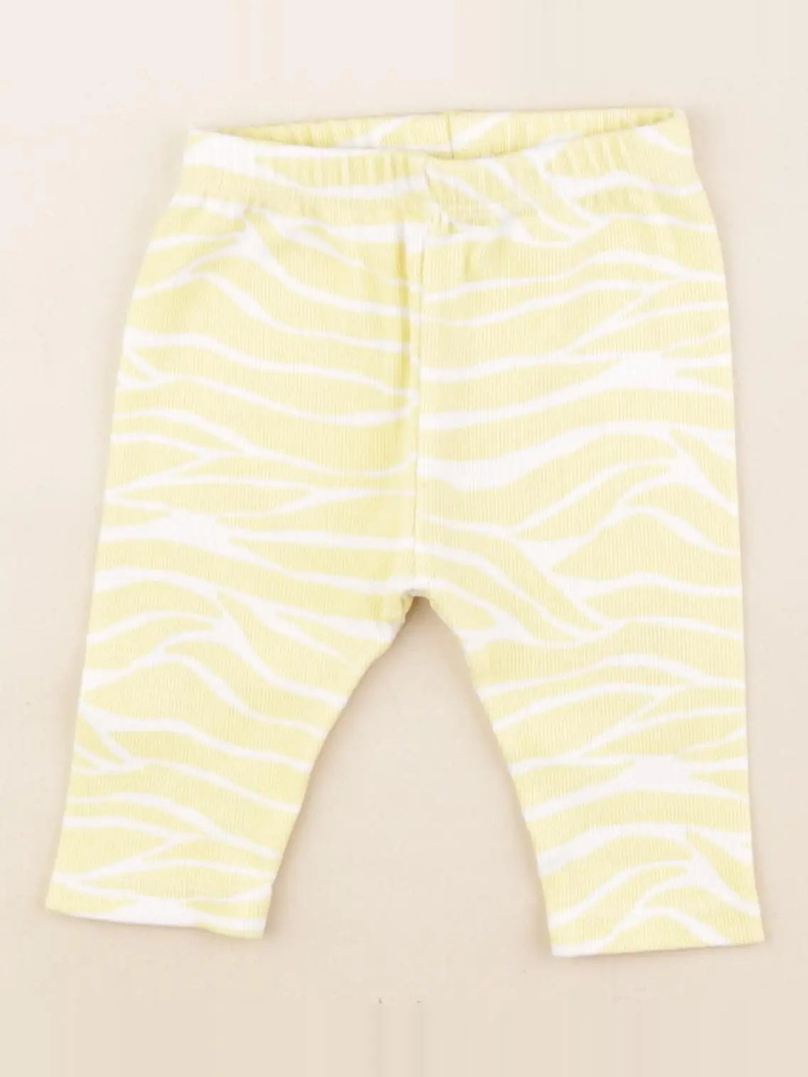 Zara - legging blanc, jaune - 1/3 mois