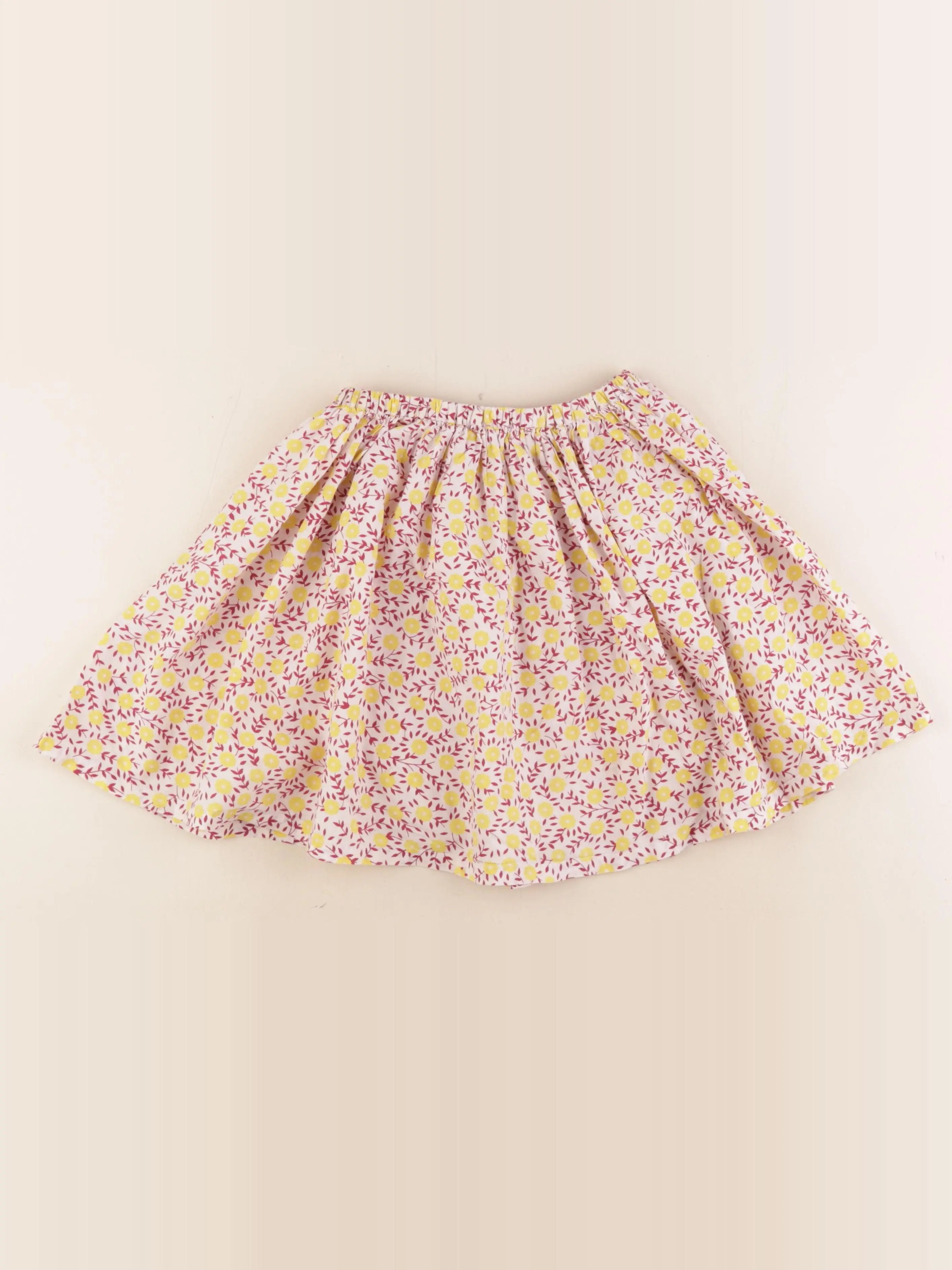 Bonton - jupe rose, jaune - 8 ans