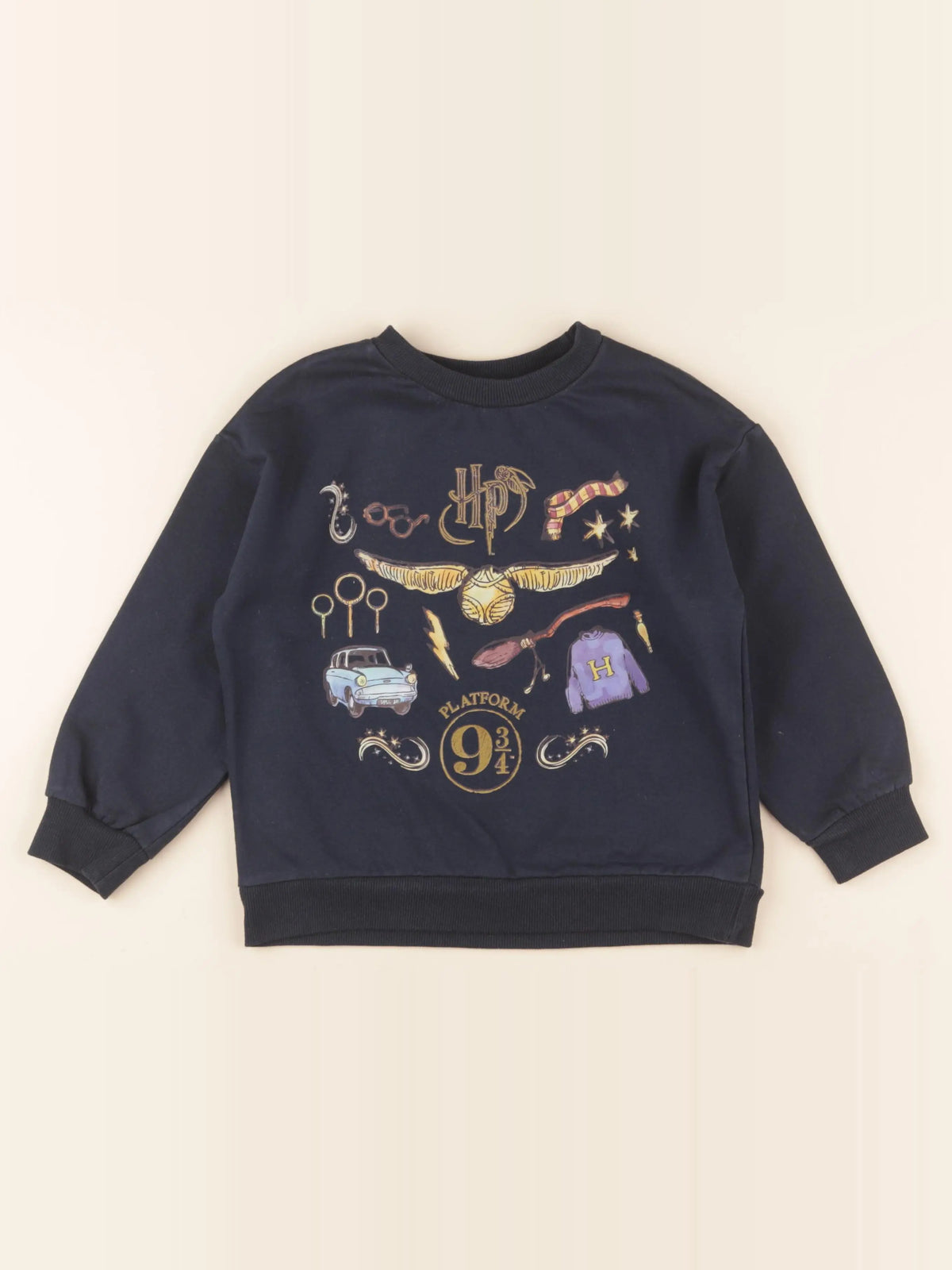 Vertbaudet - sweat bleu - 6 ans