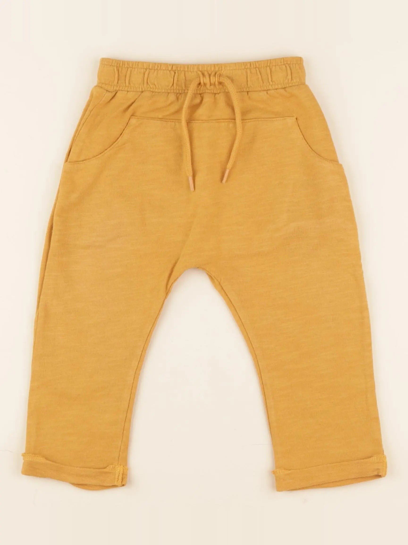 Vertbaudet - pantalon jaune - 18 mois