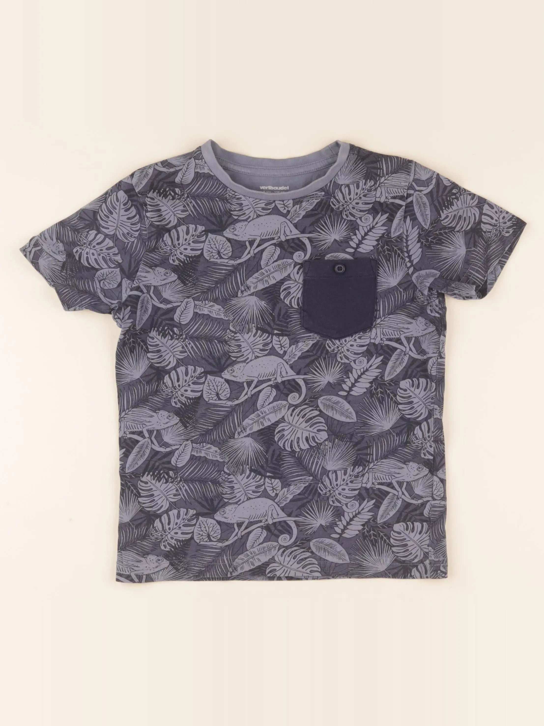 Vertbaudet - tee-shirt bleu - 6 ans