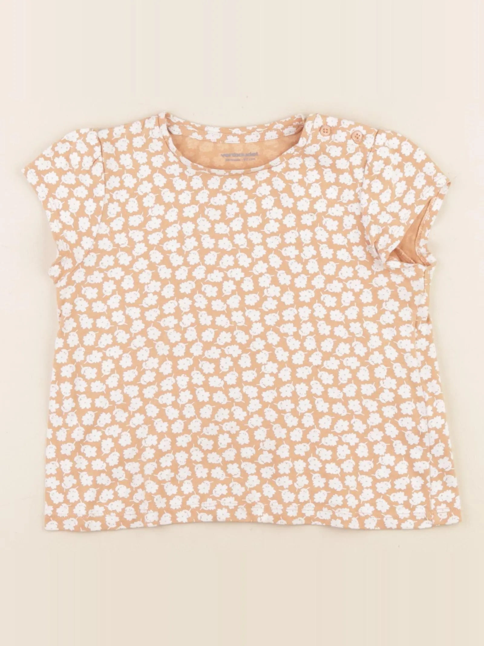 Vertbaudet - tee-shirt marron - 3 ans