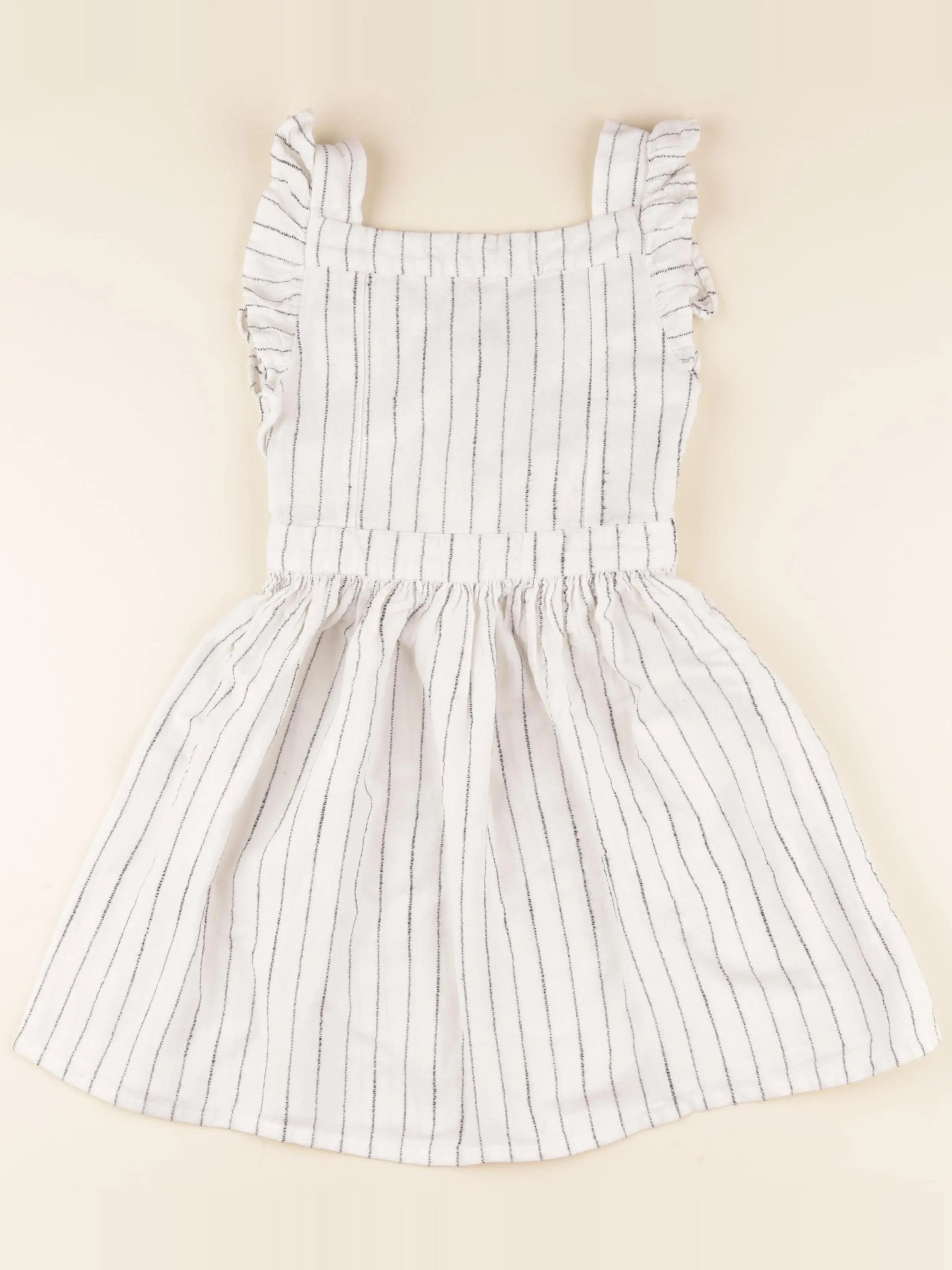 Cyrillus - robe beige, noir - 8 ans