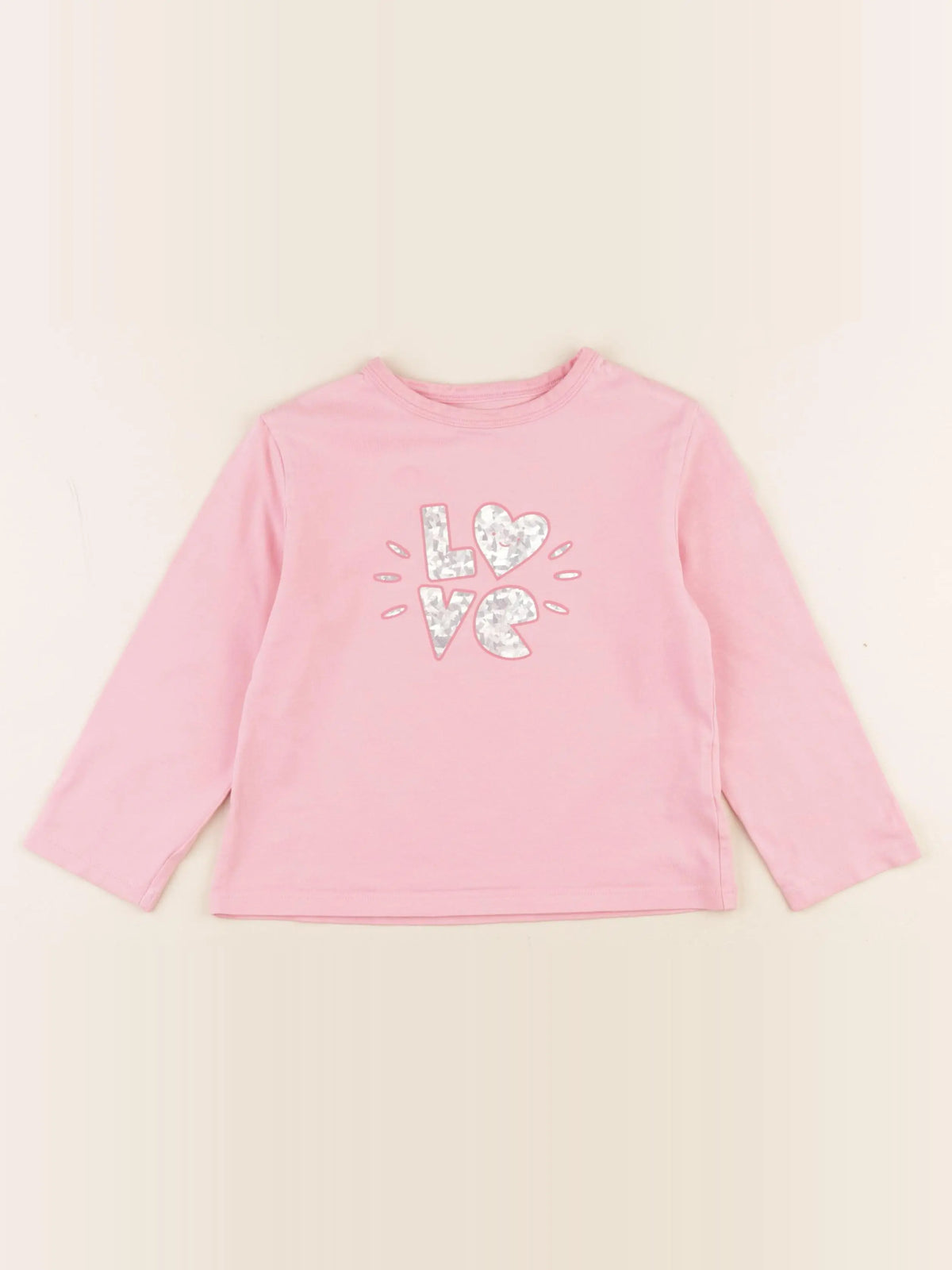 Vertbaudet - tee-shirt rose - 5 ans