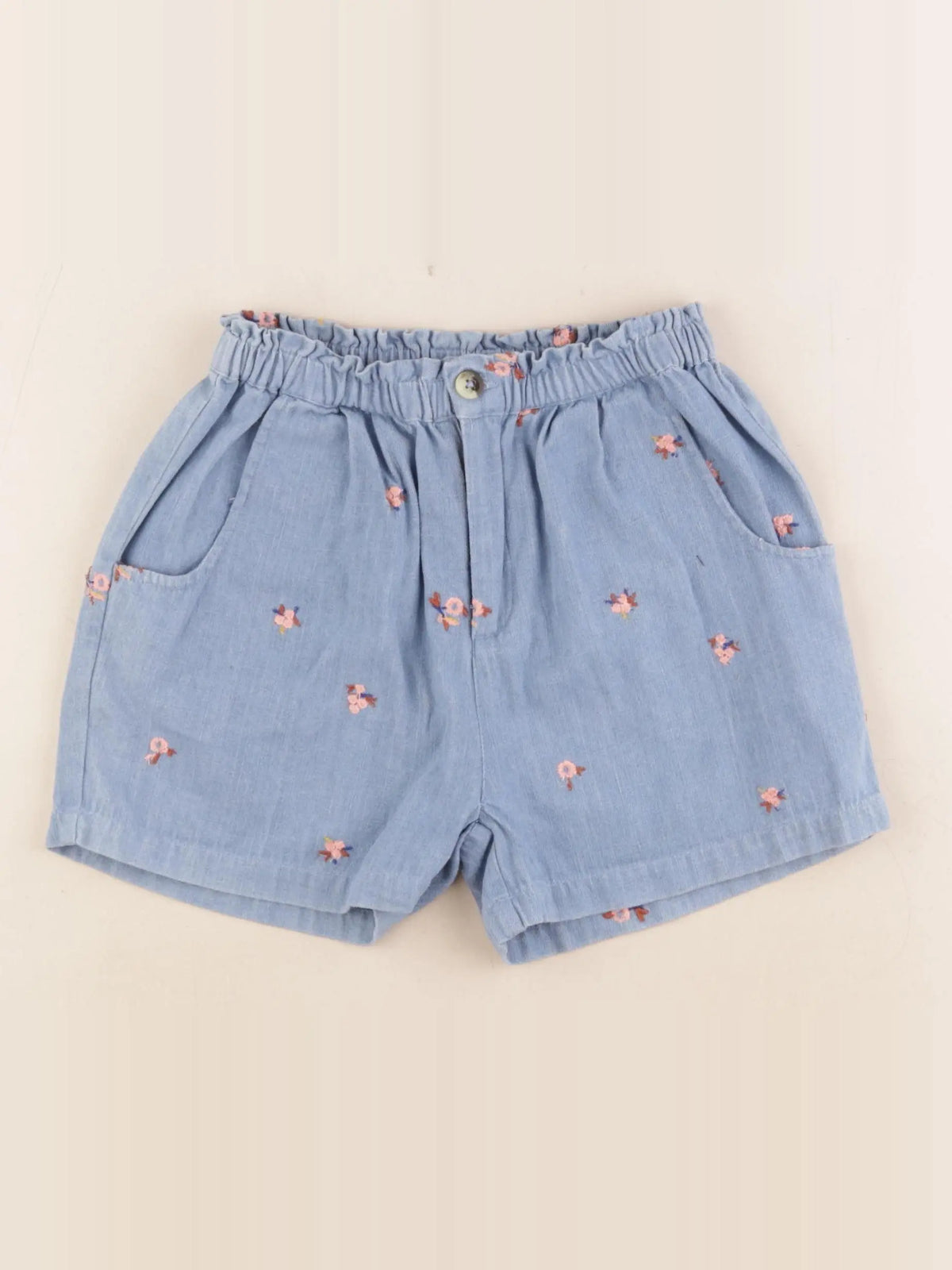 Bonheur du jour - short bleu - 10 ans
